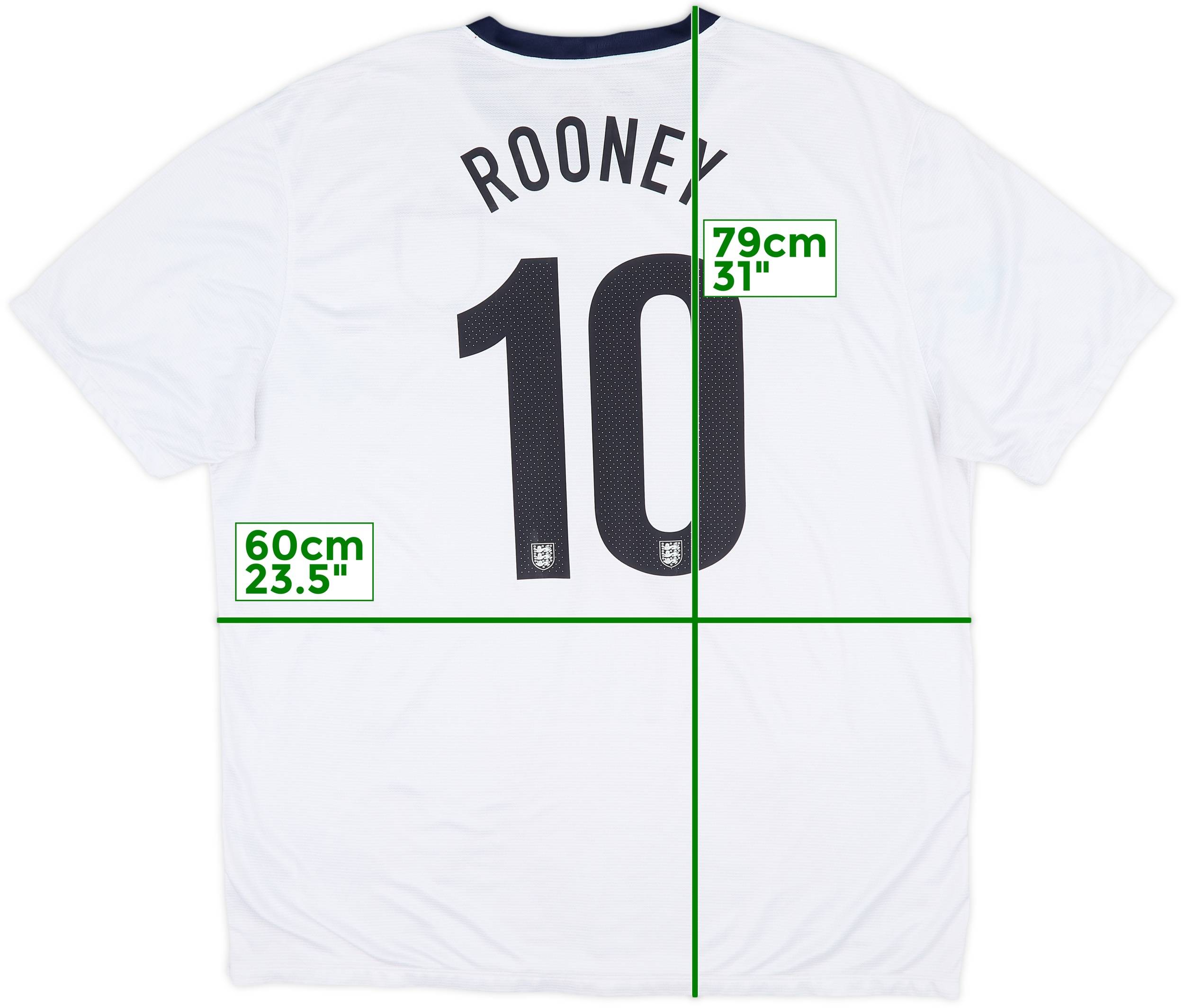 2013 England 150th Anniversary Home Shirt Rooney #10 - 5/10 - (XXL)