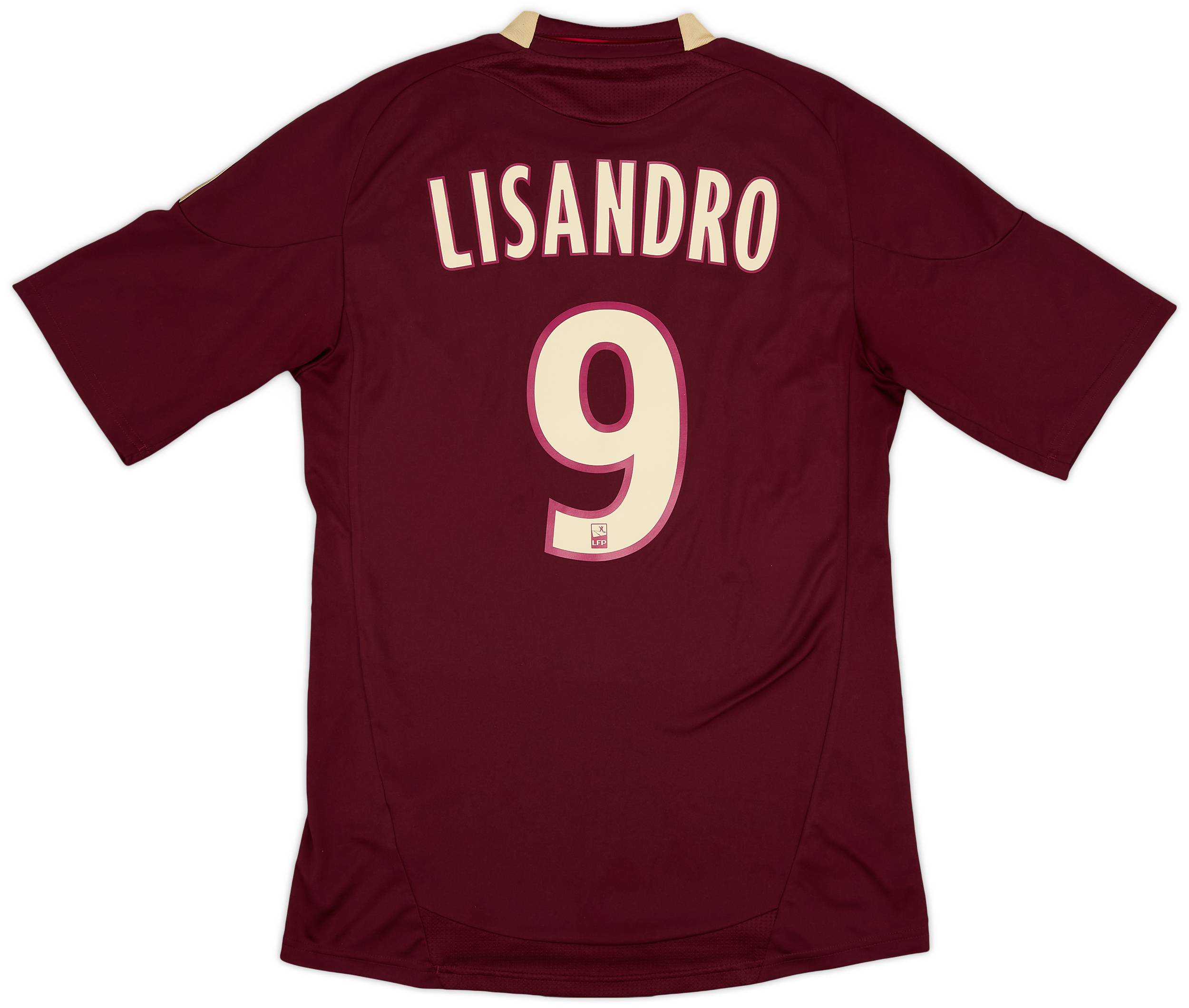 2010-11 Lyon Away Shirt Lisandro #9 - 7/10 - (S)