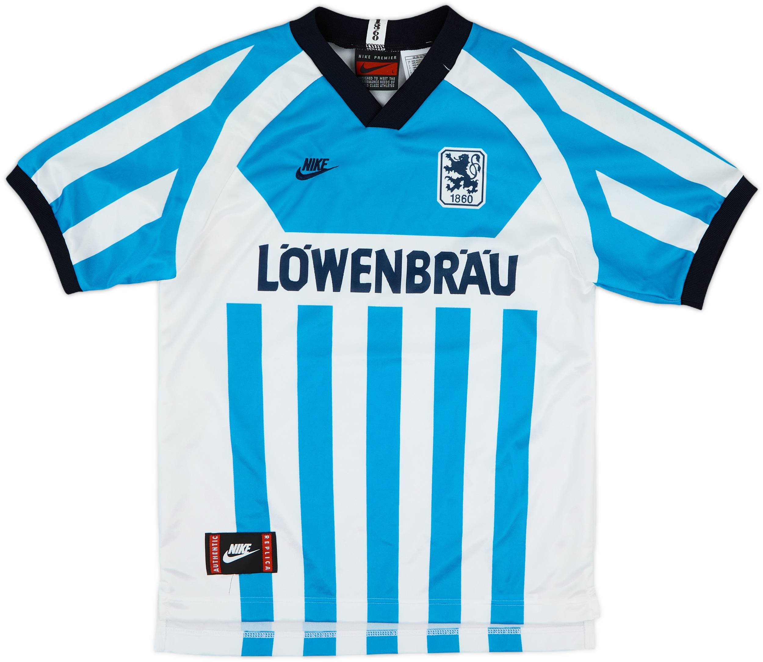 1860 München 95/96 ゲームシャツ　ブンデスリーガ　ミュンヘン 1995-96 1860 Munich Home Shirt - 9/10 - (L.Boys)