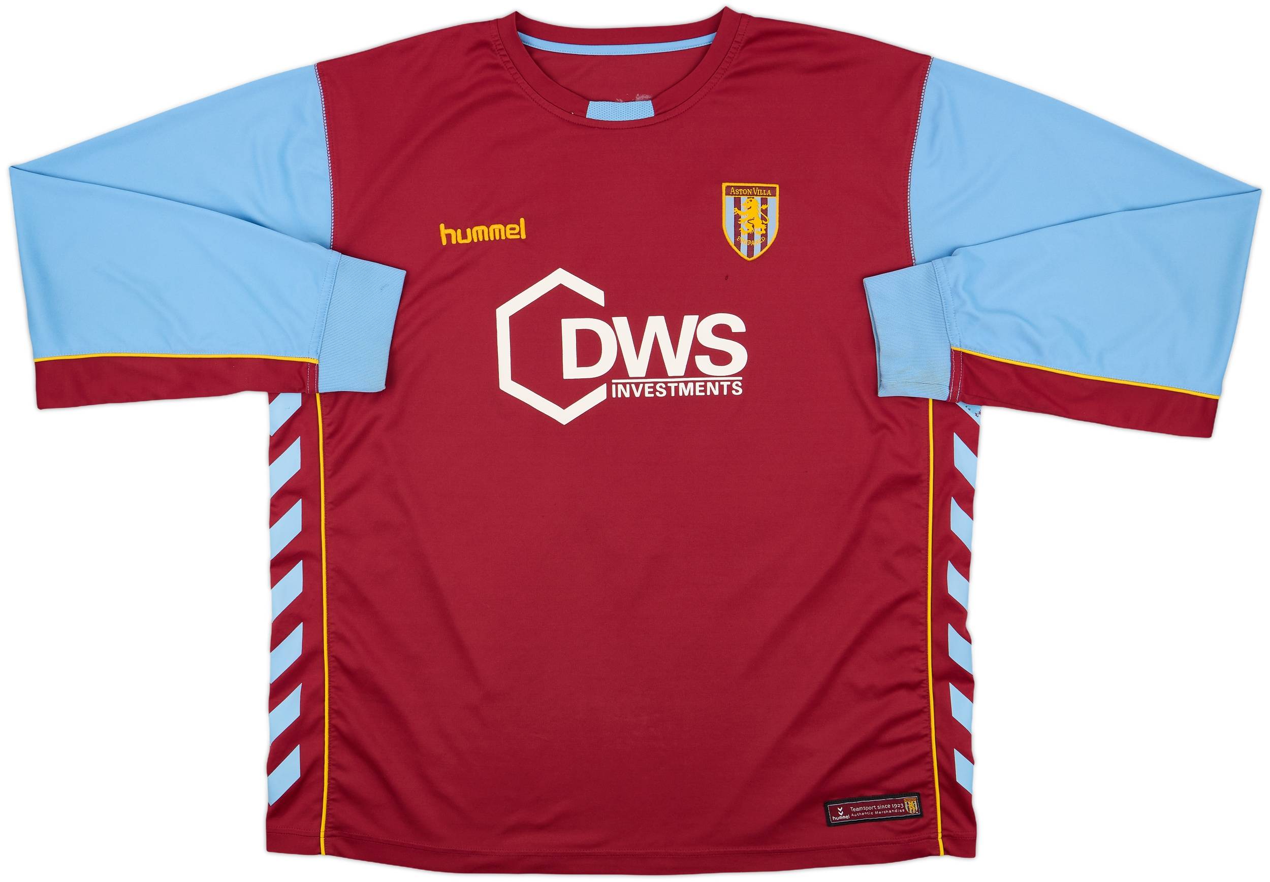 2005-06 Aston Villa Home L/S Shirt Angel #9 - 7/10 - (3XL)