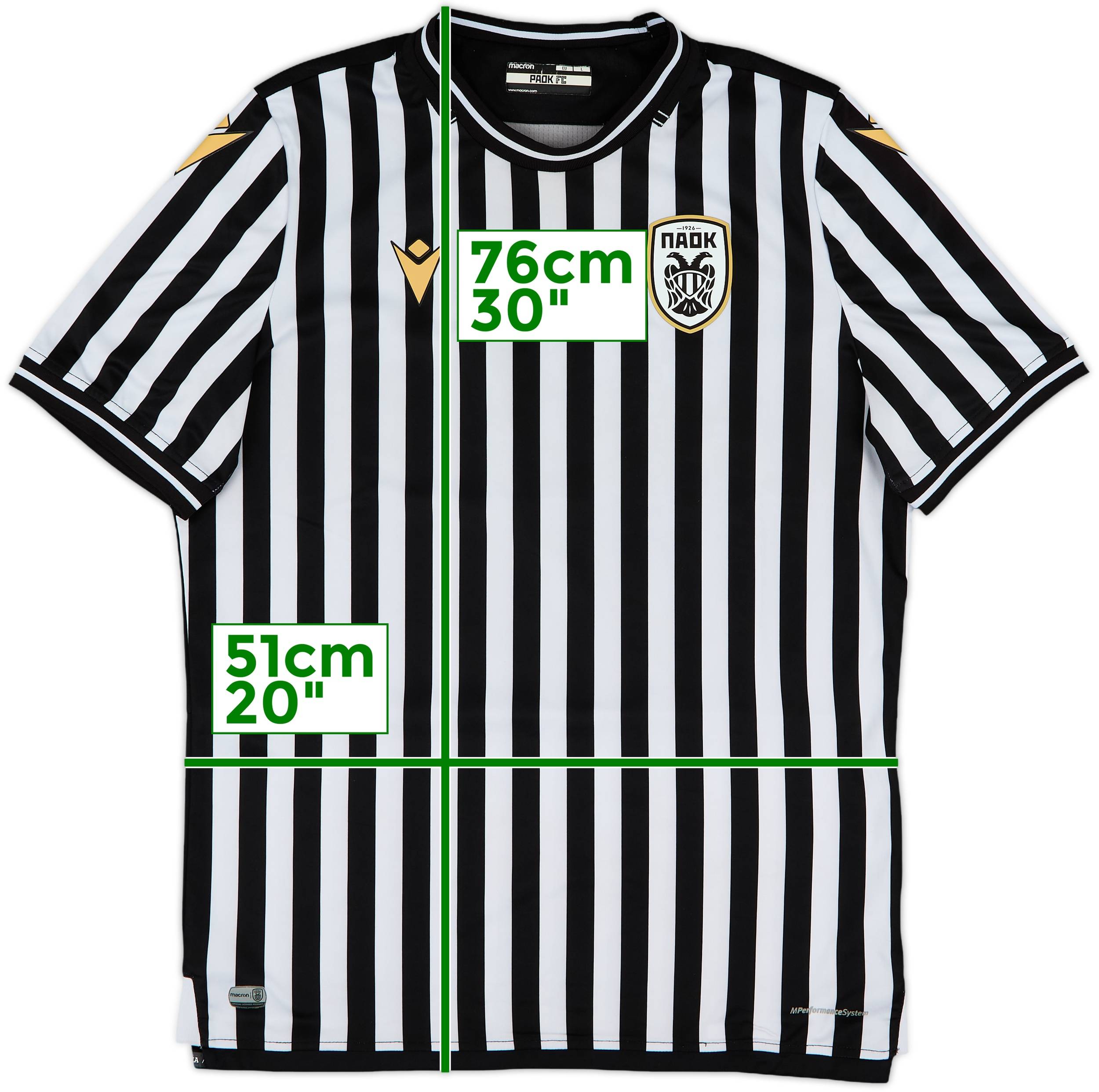2020-21 PAOK Home Shirt 8/10 (L)