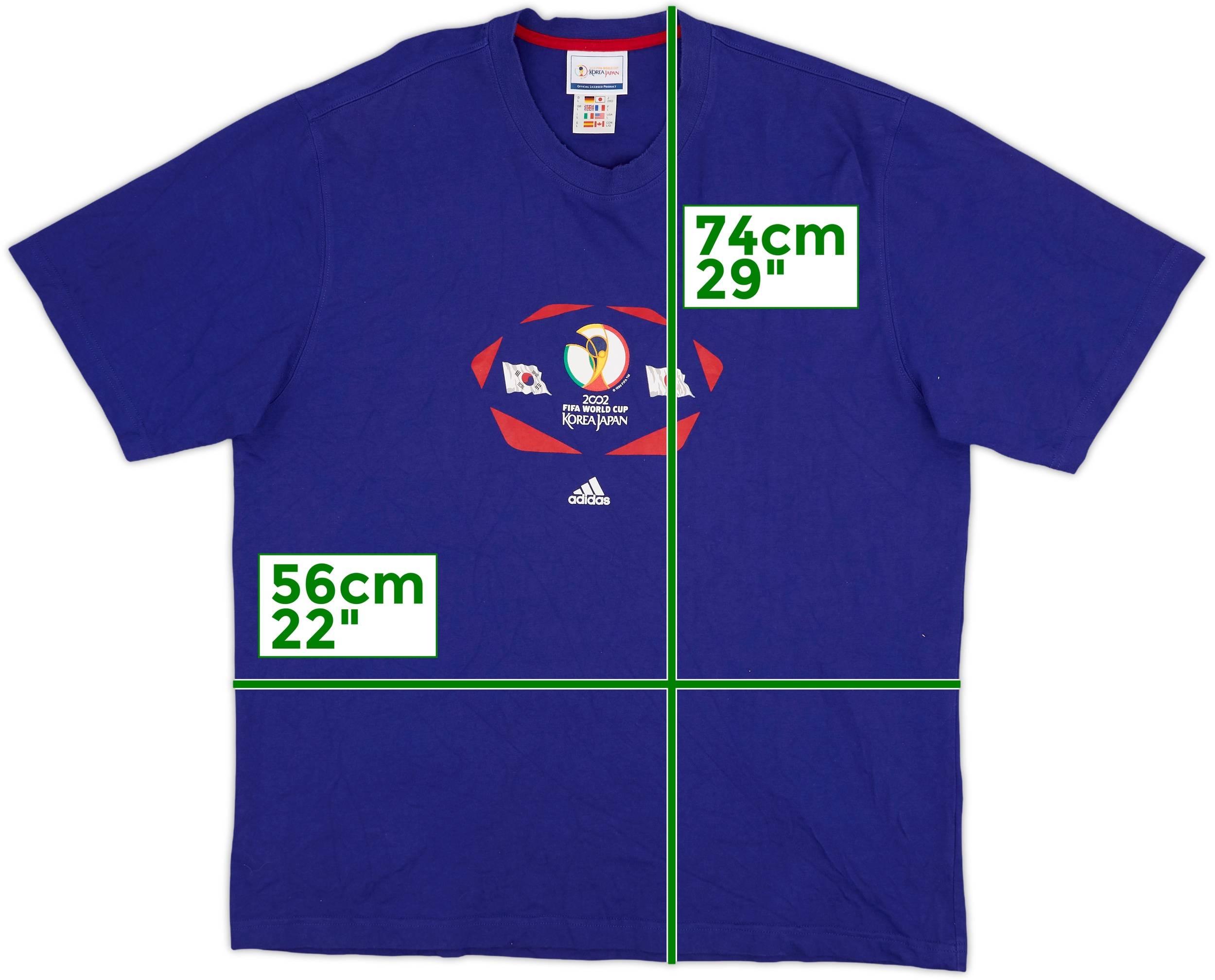 adidas Remember '98 Tシャツ　アディダス 2002 日本代表 2002 Japan World Cup adidas Graphic Tee - 9/10 - (L)