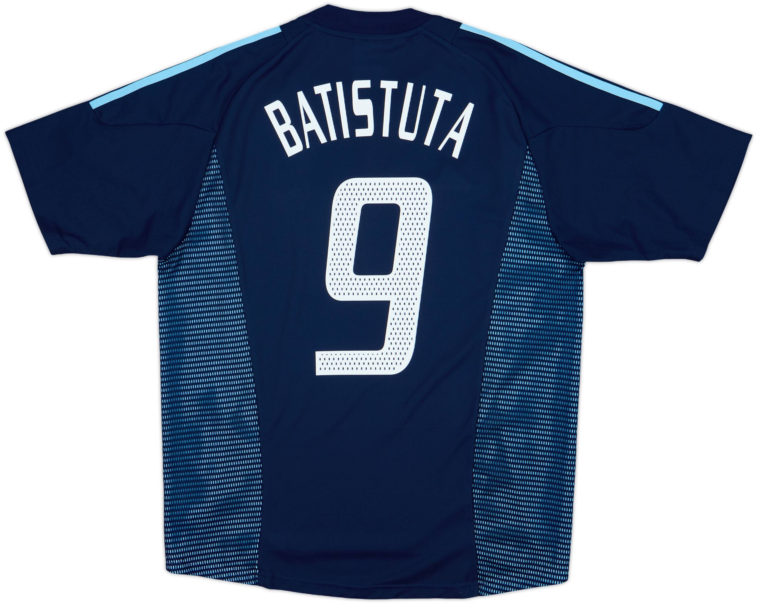 2002-04 Argentina Away Shirt Batistuta #9 - 9/10 - (M)