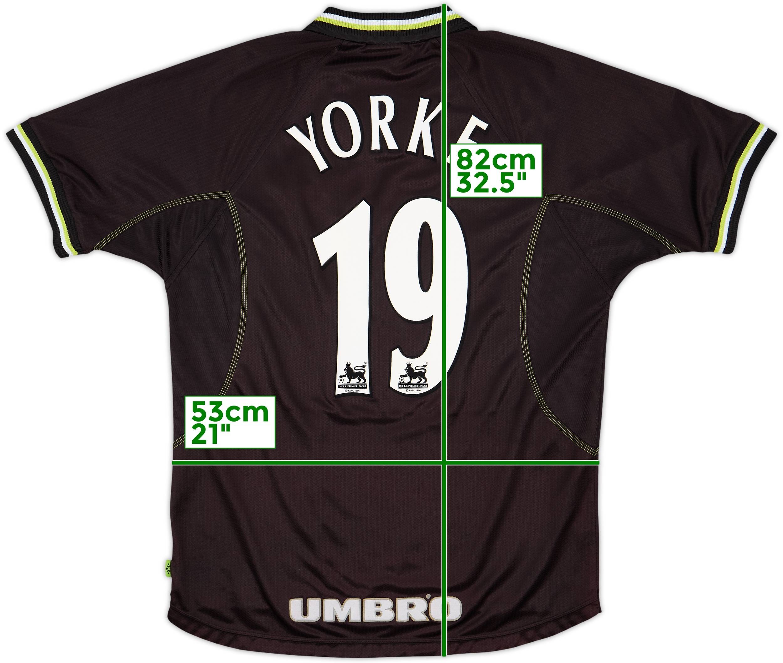 ウェア Manchester UNITED Dwight Yorke 19 1998-00 Manchester United Home Shirt Yorke #19 - 8/10 - (M)