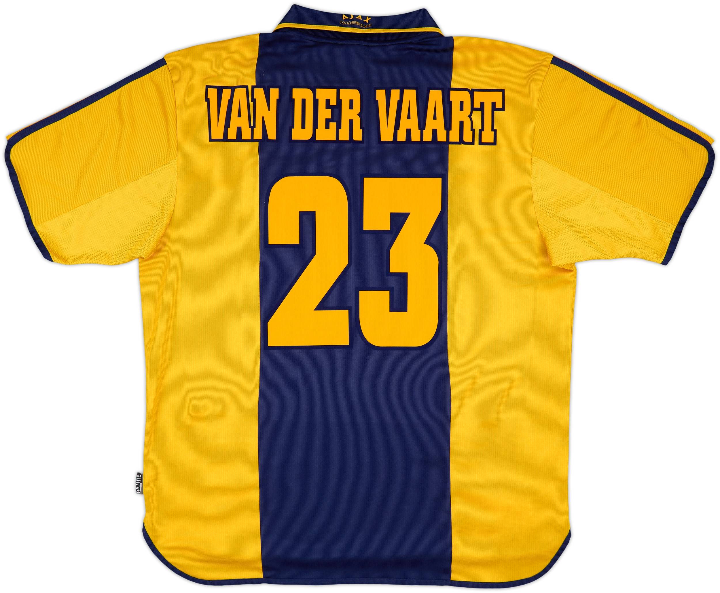VAN DER VAART 背番号23 シャツ オレンジ ネイビー 2000-01 Ajax Centenary Home Shirt Van Der Vaart #23 - 9/10 - (M)