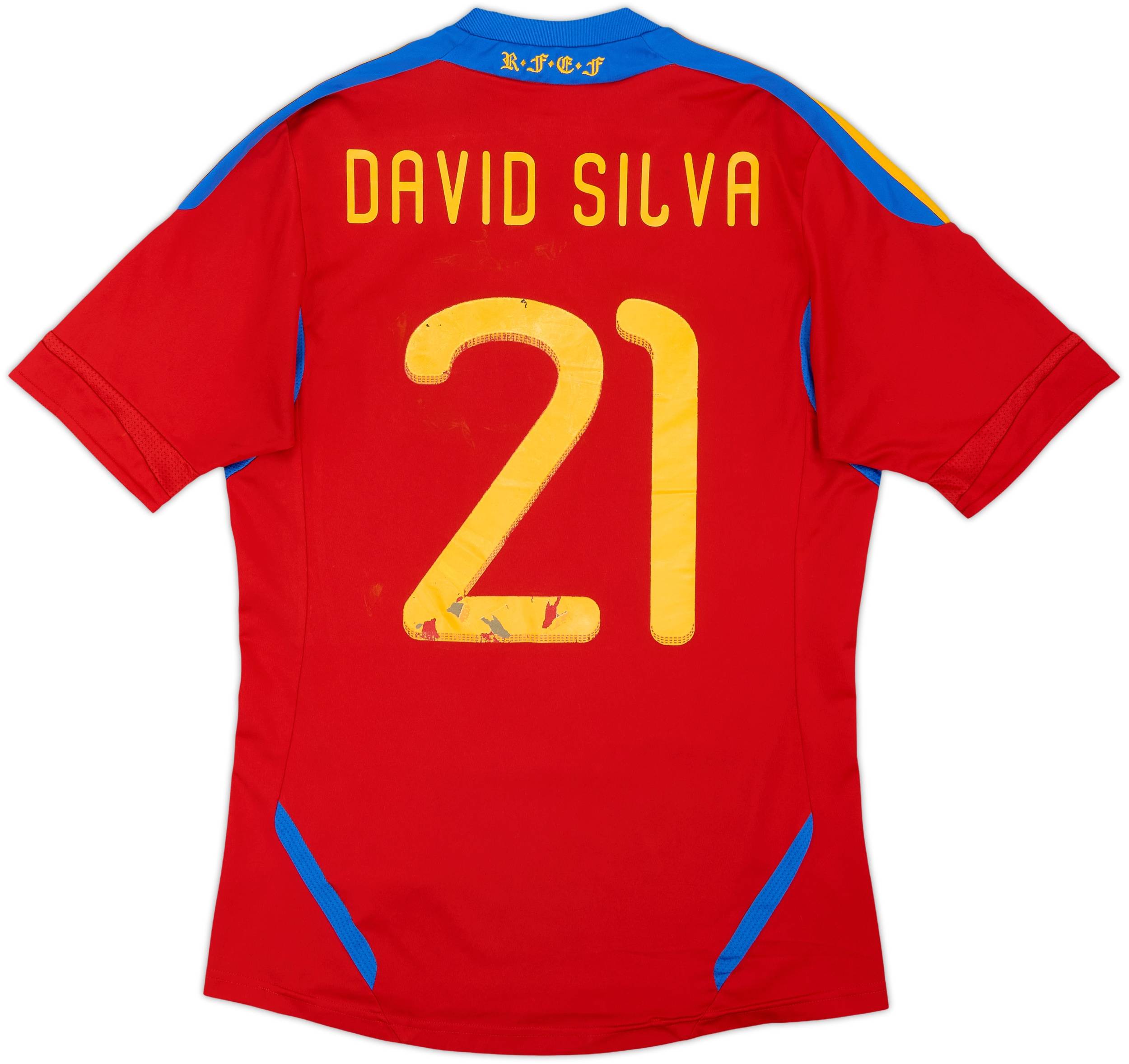  スペイン代表 SILVA 21 ユニフォーム S 2010-11 Spain Home Shirt David Silva #21 - 5/10 - (S)
