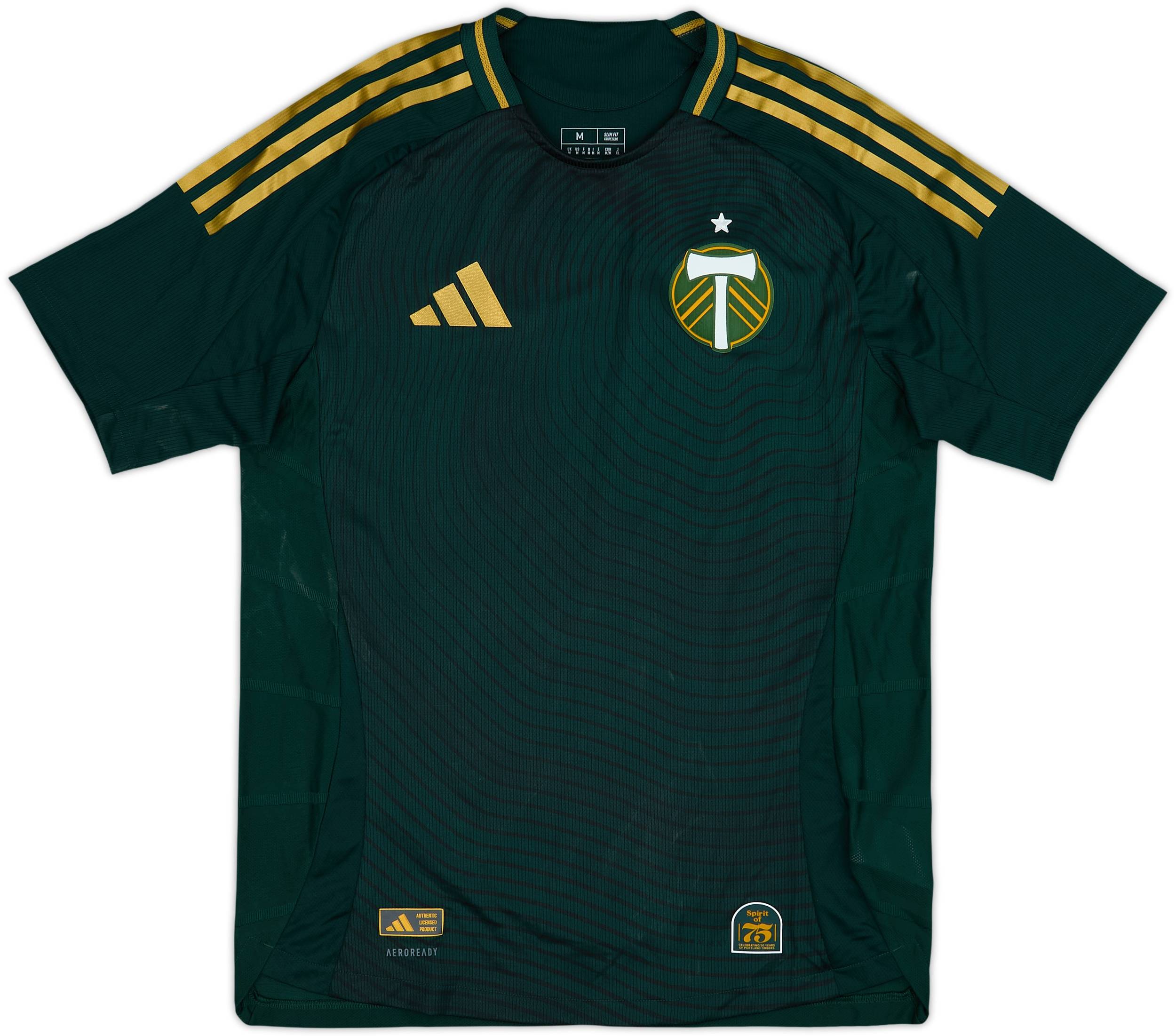 2025-26 Portland Timbers Authentic Home Shirt - 10/10 - (M)