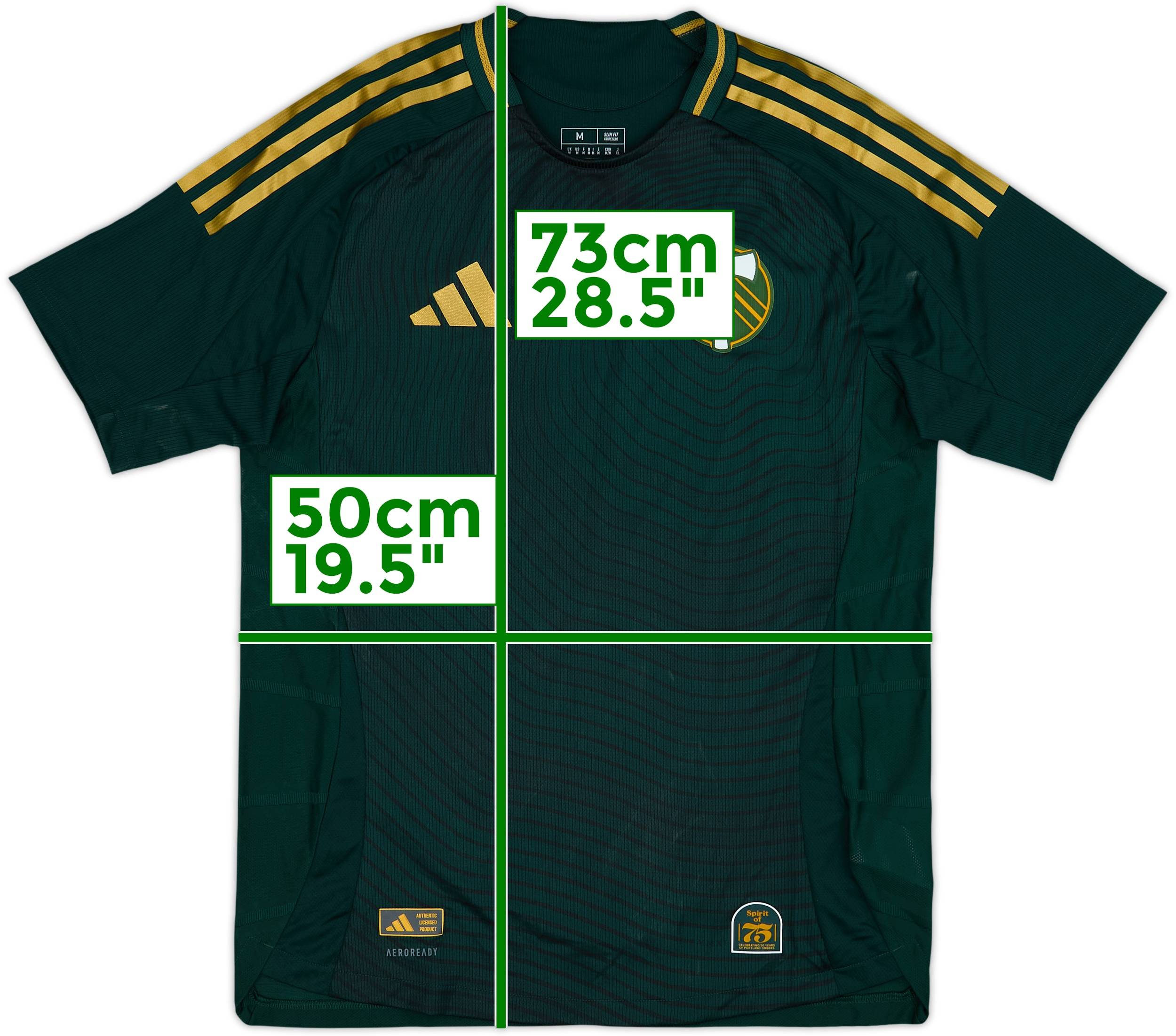 2025-26 Portland Timbers Authentic Home Shirt - 10/10 - (M)