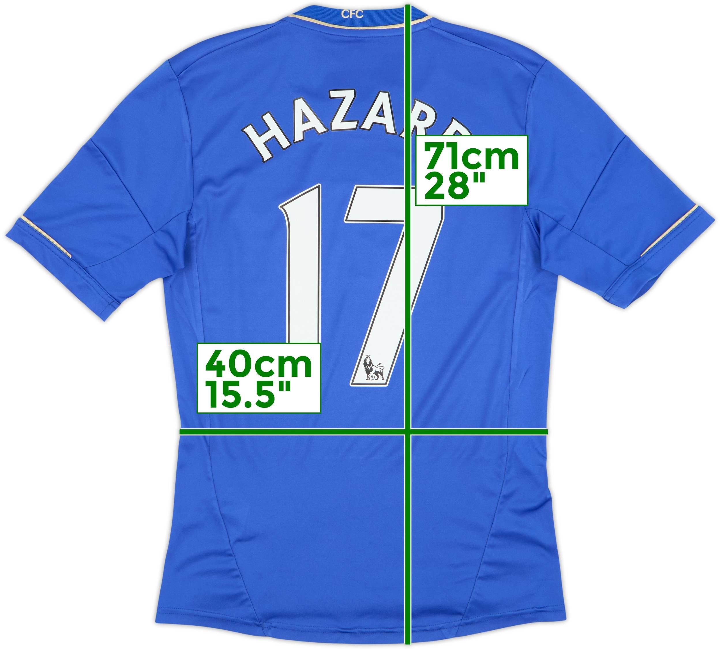 2012-13 Chelsea Home Shirt Hazard #17 - 8/10 - (S)