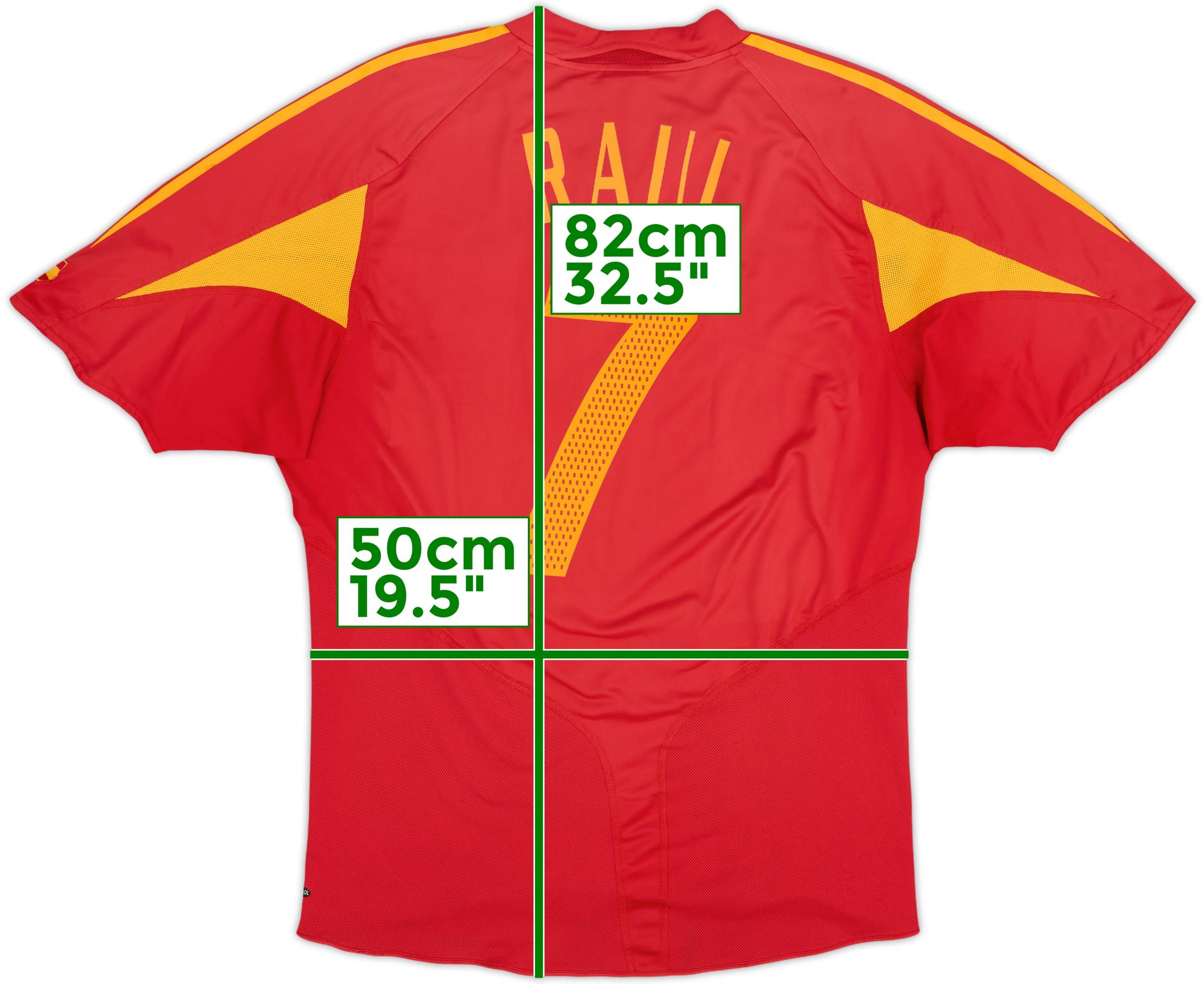 2004-06 Spain Home Shirt Raul #7 - 5/10 - (XL)