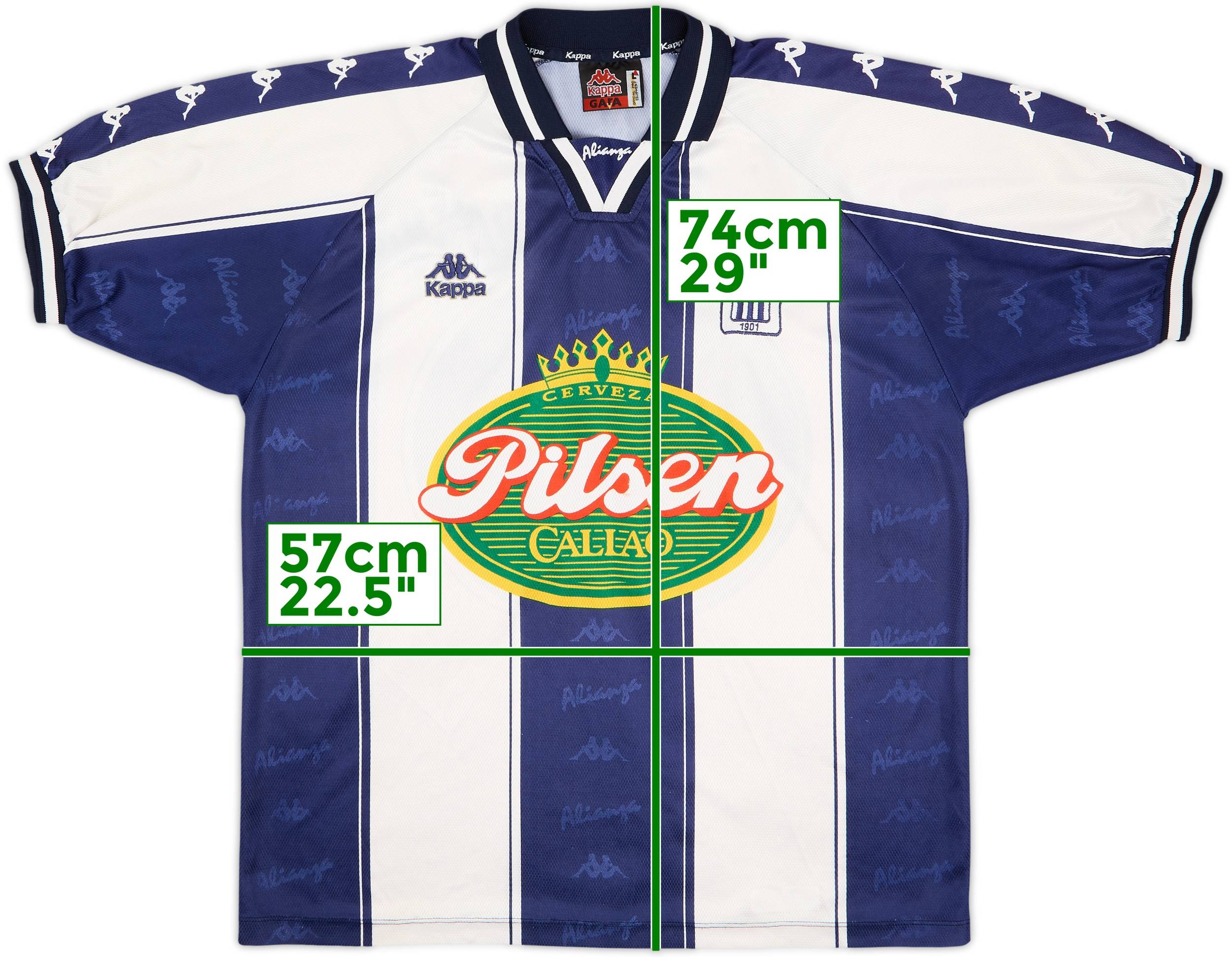 Alianza Lima 9番 ユニフォーム 1997 Alianza Lima Home Shirt #9 - 5/10 - (L)