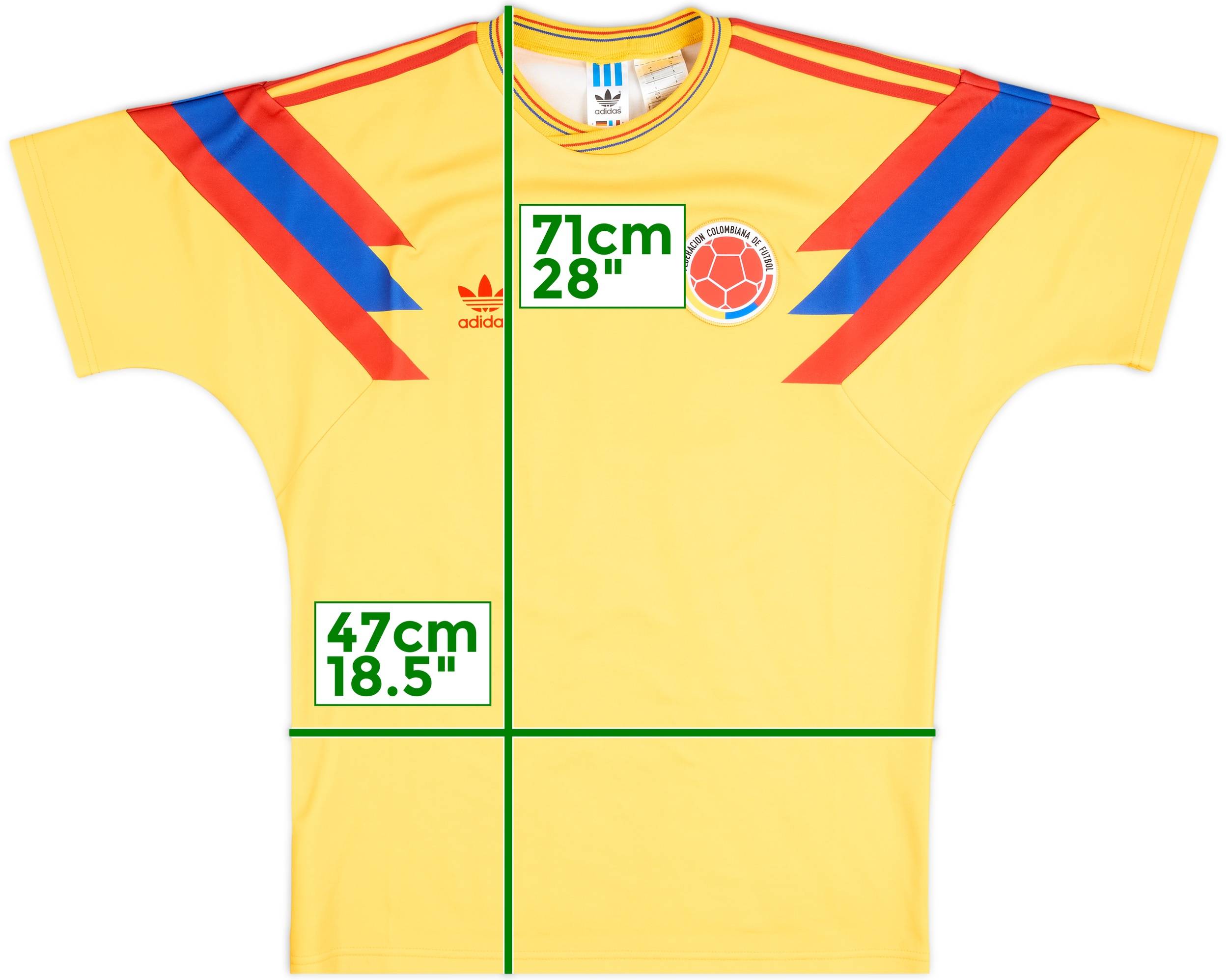 1990 Colombia adidas Originals Reissue Home Shirt #10 - 9/10 - (S)