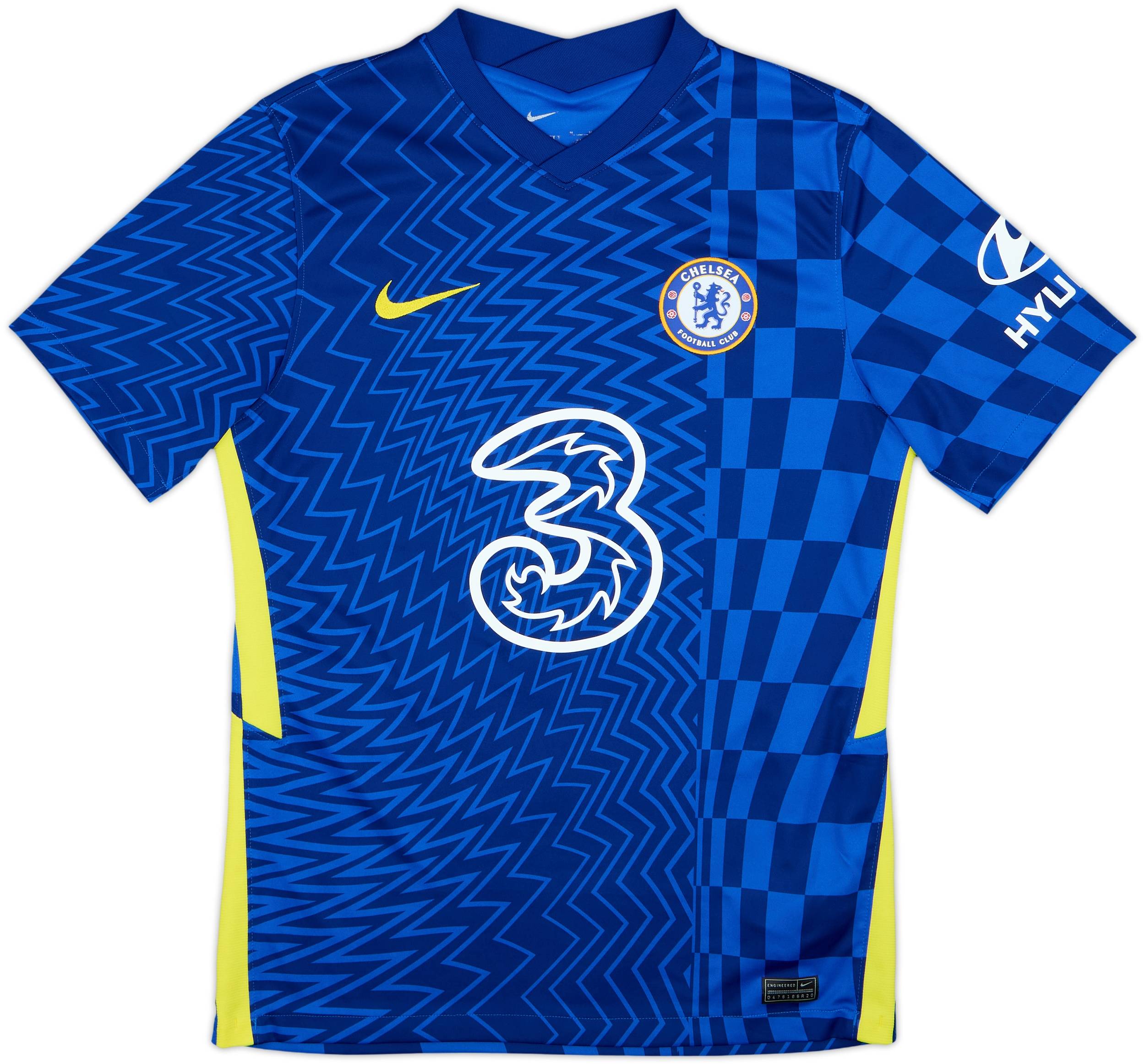 Chelsea FC Havertz 29 シャツ 刺繍入り 2021-22 Chelsea Home Shirt Havertz #29 - 8/10 - (M)