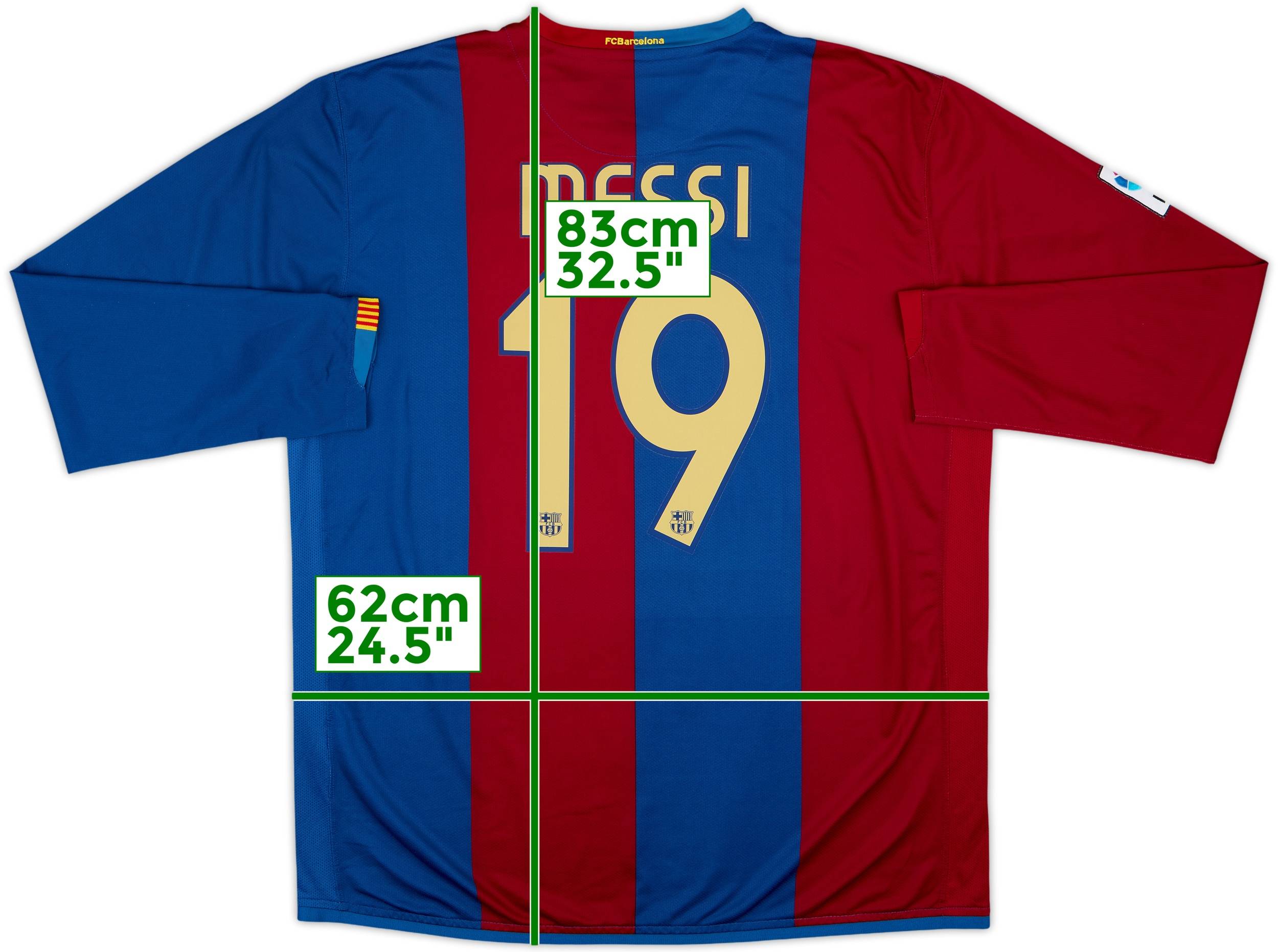 2006-07 Barcelona Home L/S Shirt Messi #19 - 7/10 - (XXL) 2006-07 Barcelona Home L/S Shirt Messi #19 - 7/10 - (XXL)