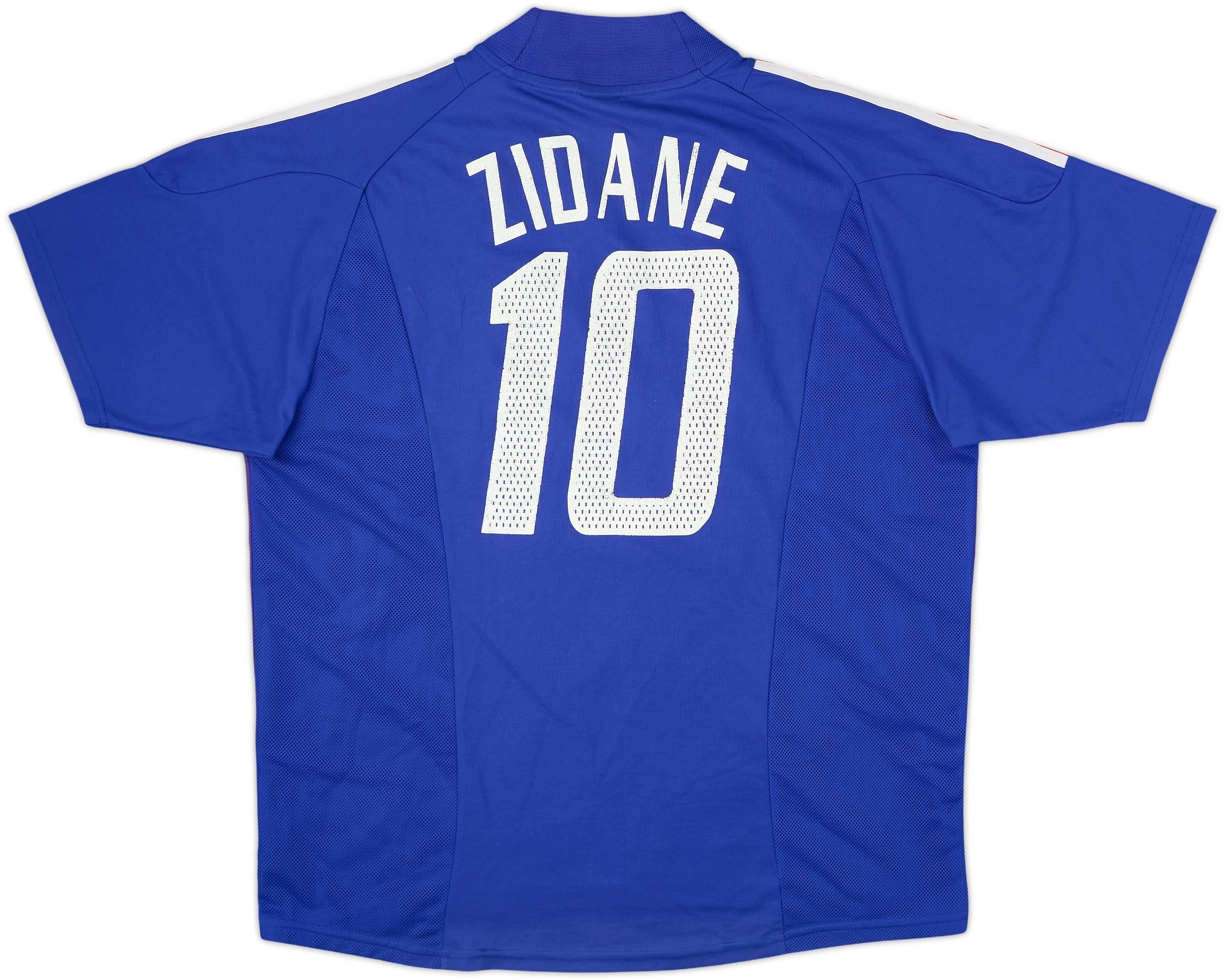 2002-04 France Home Shirt Zidane #10 - 6/10 - (XL)