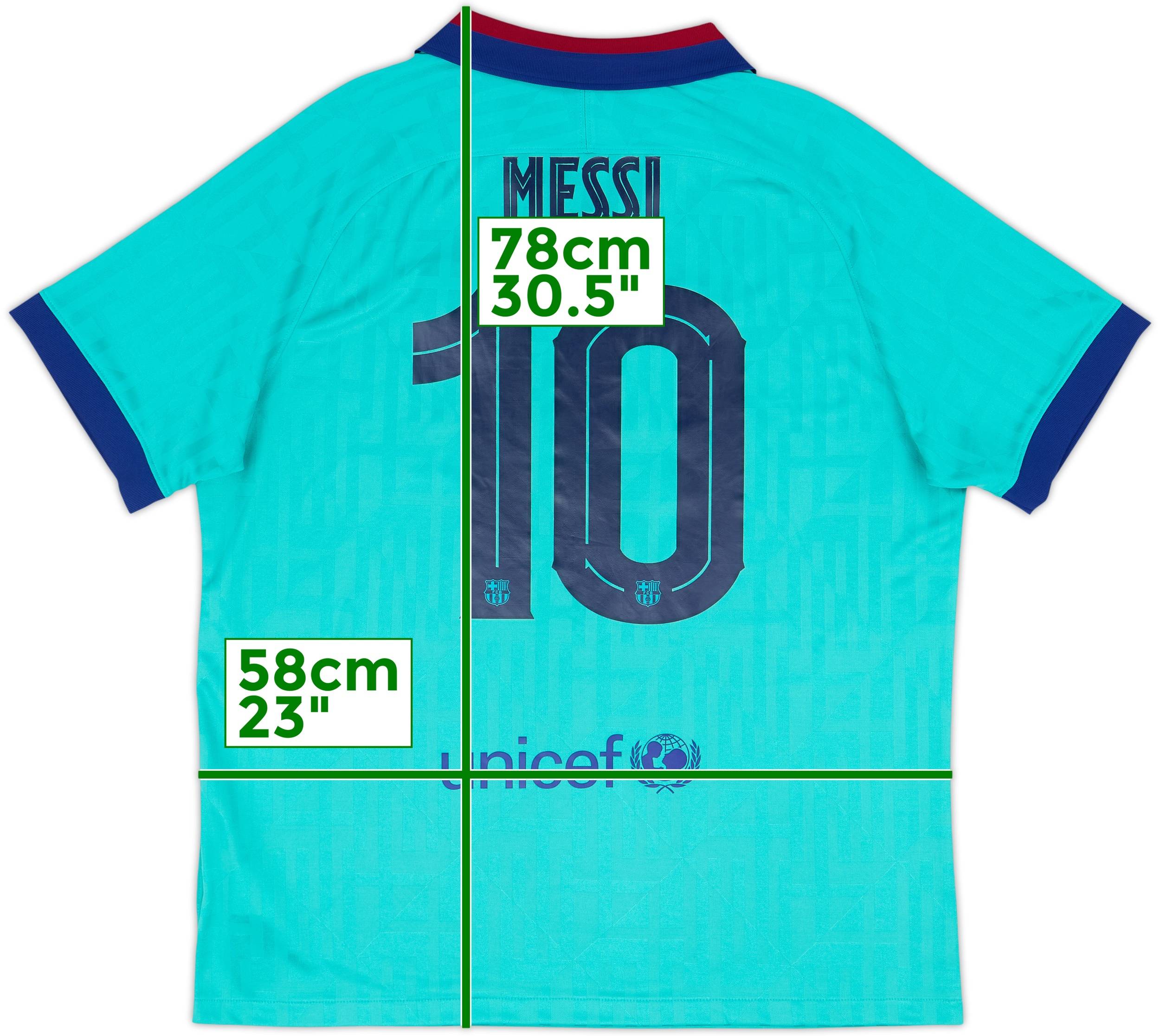 2019-20 Barcelona Third CL Shirt Messi #10 - 8/10 - (XL)