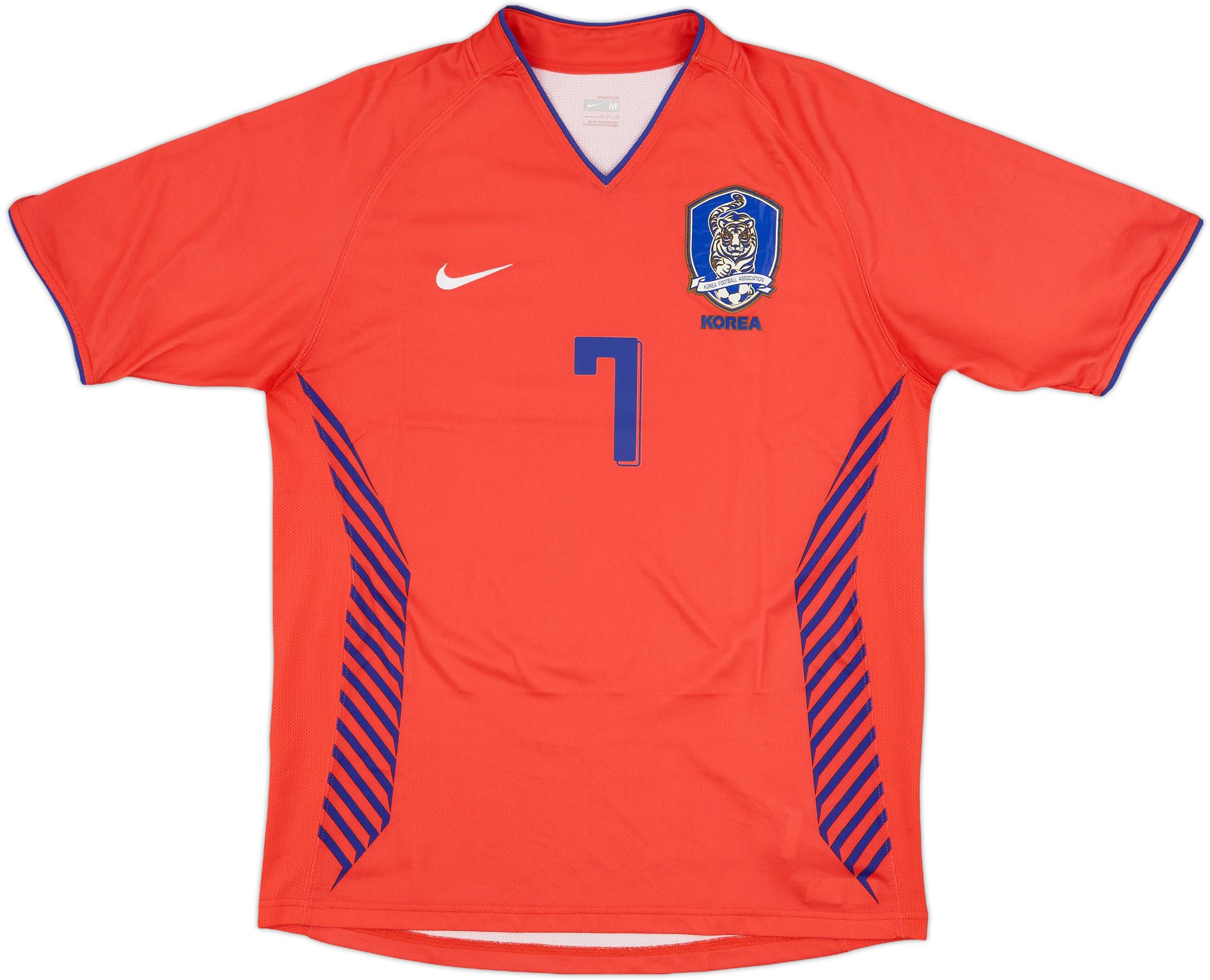 2006-08 South Korea Home Shirt Ji Sung #7