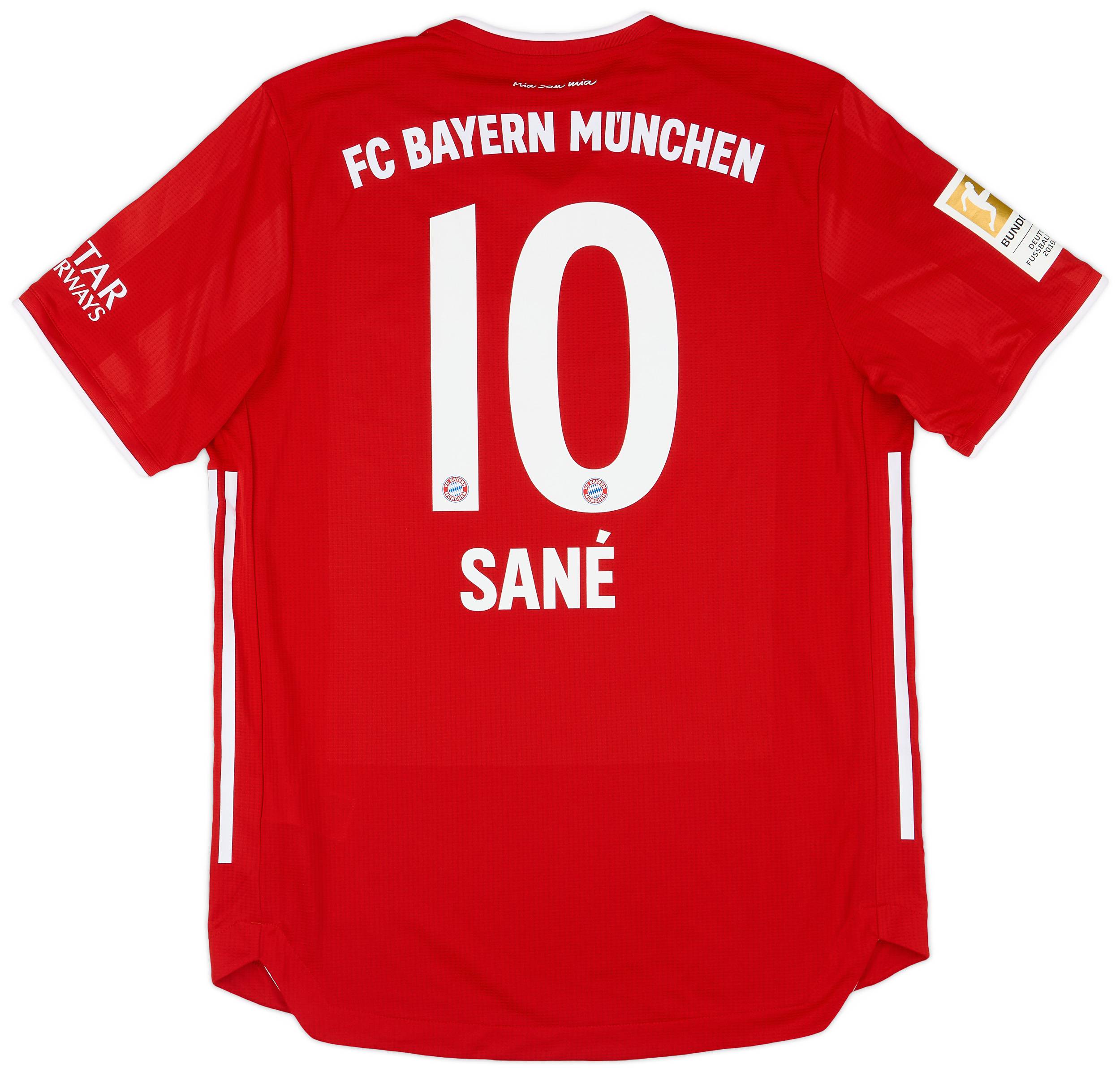 2020-21 Bayern Munich Authentic Home Shirt Sane #10 - 9/10 - (L)