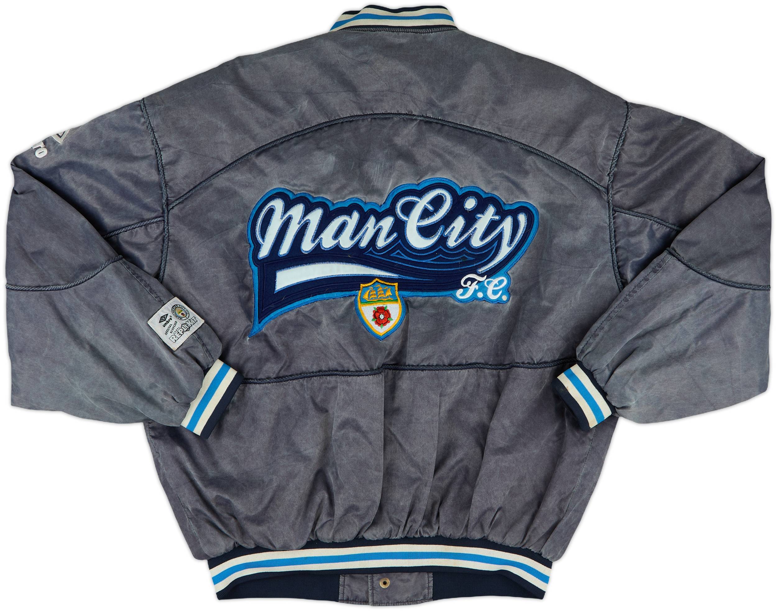 1990-92 Manchester City Umbro Bomber Jacket - 9/10 - (L)