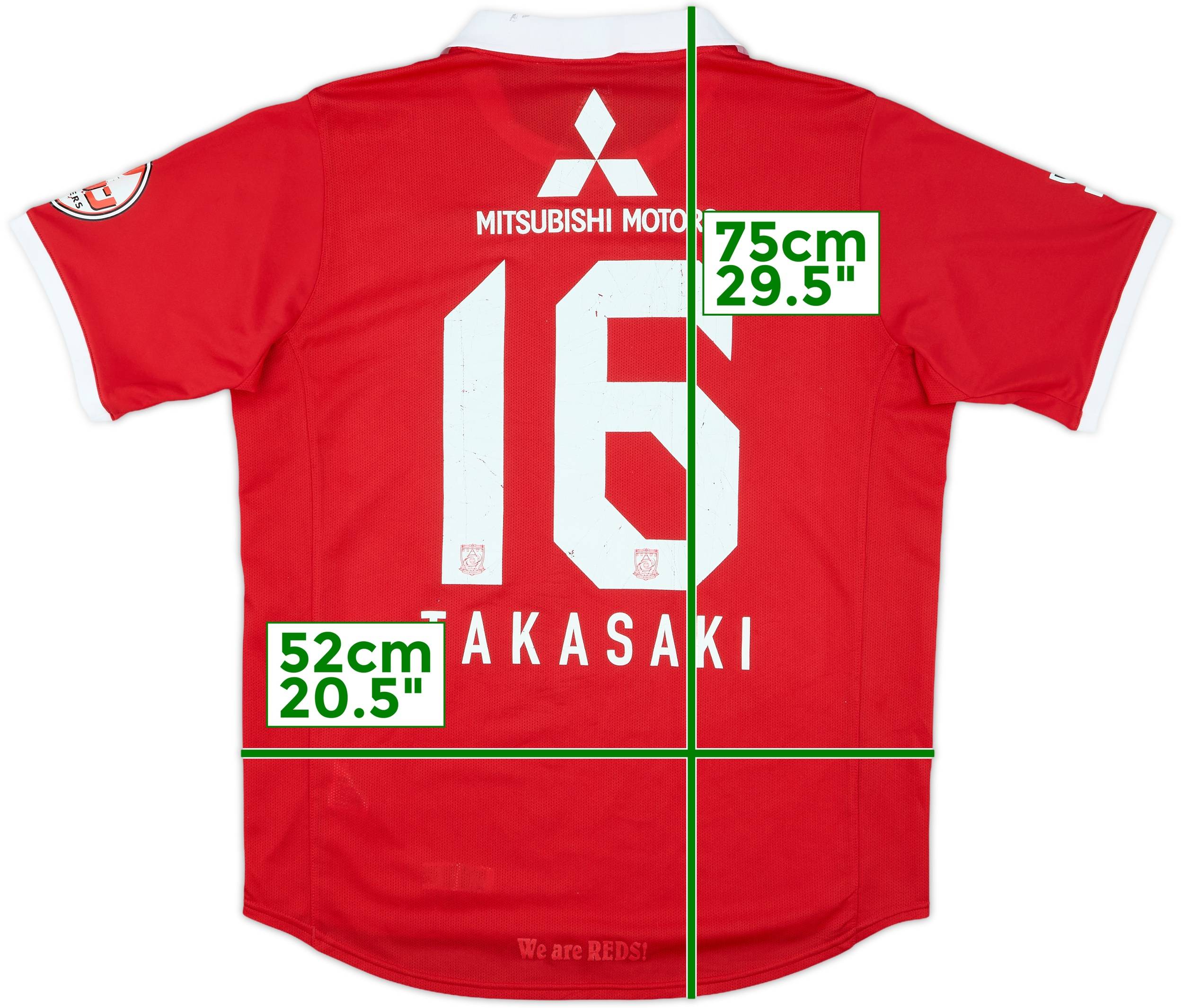ウサコ44 2010 Urawa Red Diamonds Home Shirt Takasaki #16 - 4/10 - (M)