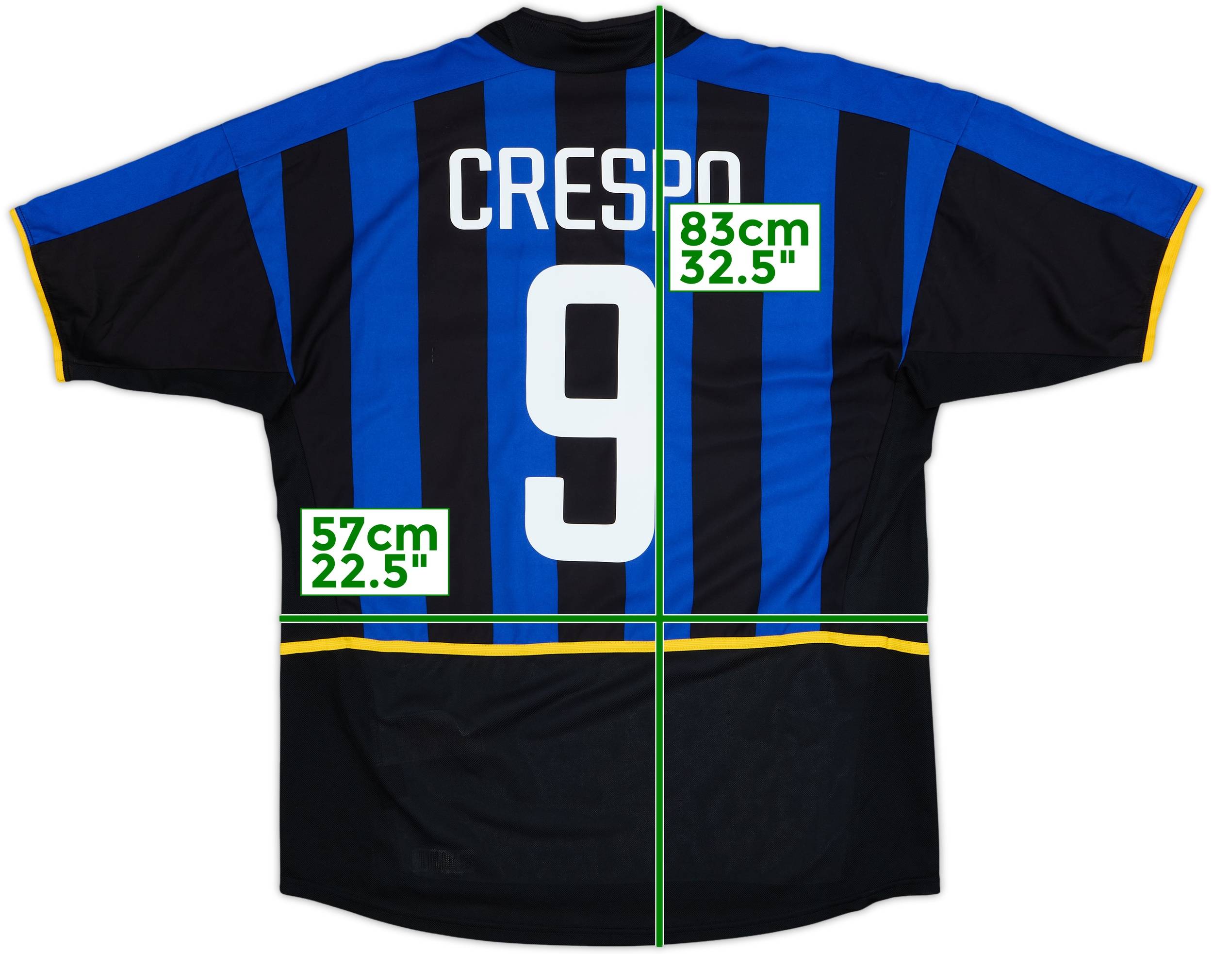 ウェア 02-03 InternazionaleMilano CRESPO9NIKE L 2002-03 Inter Milan Home Shirt Crespo #9 - 9/10 - (L)