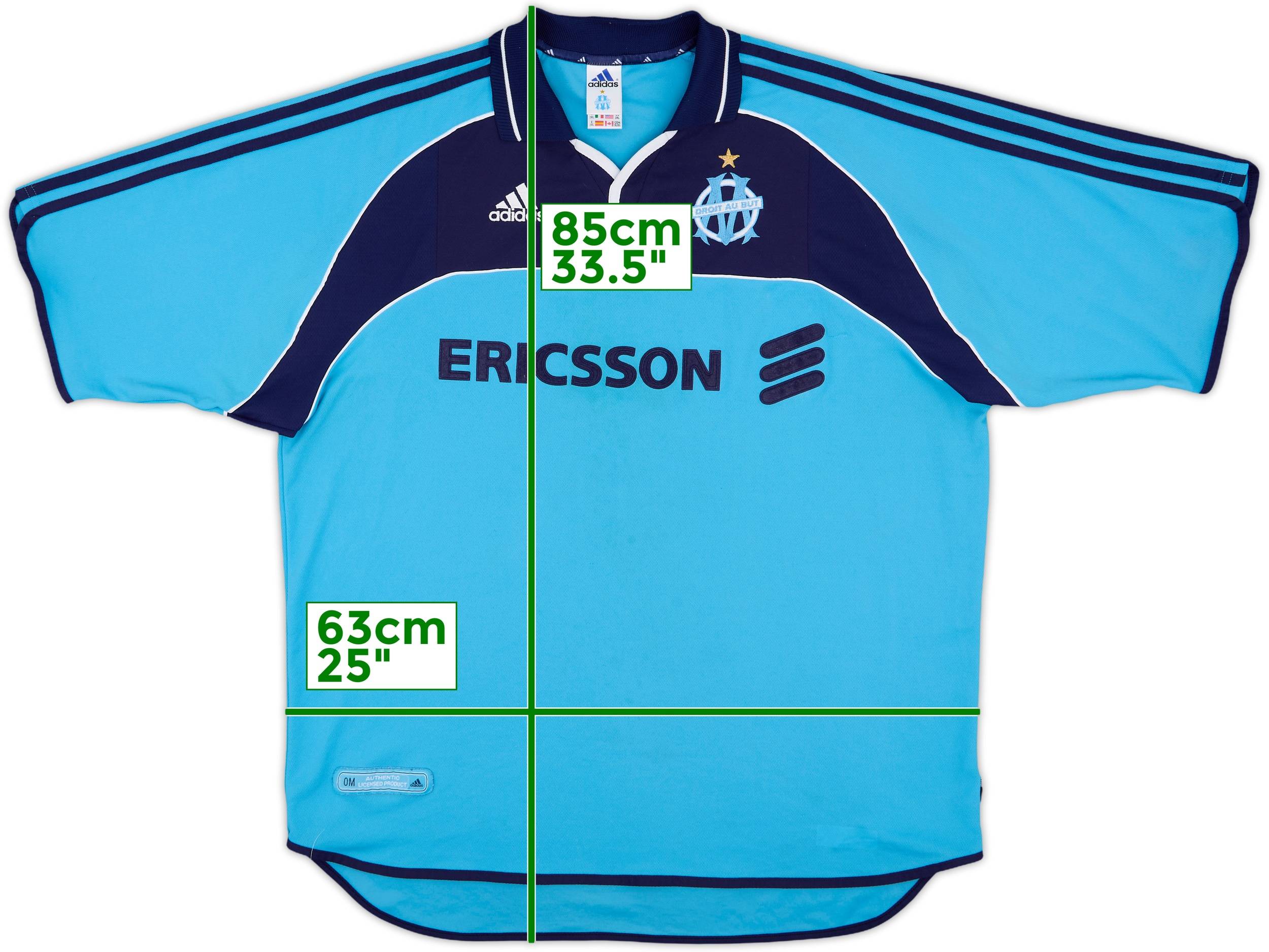 Football Maillot Om Sport 2000 2000-01 Olympique Marseille Away