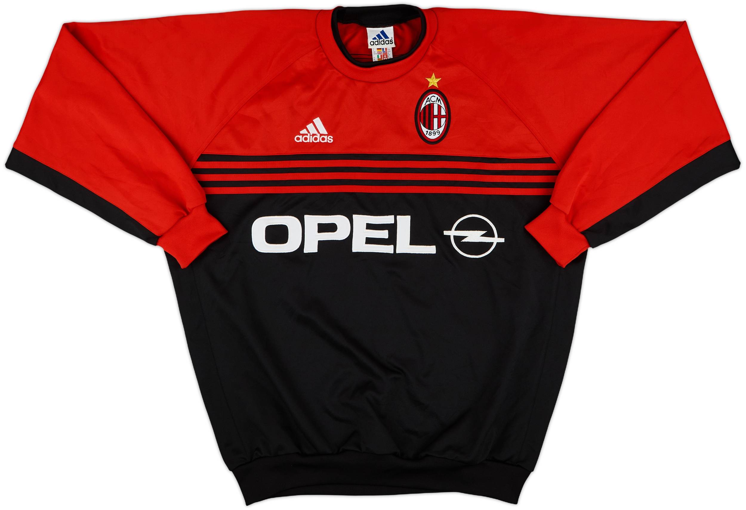 1998-99 AC Milan adidas Sweat Top - 9/10 - (M)