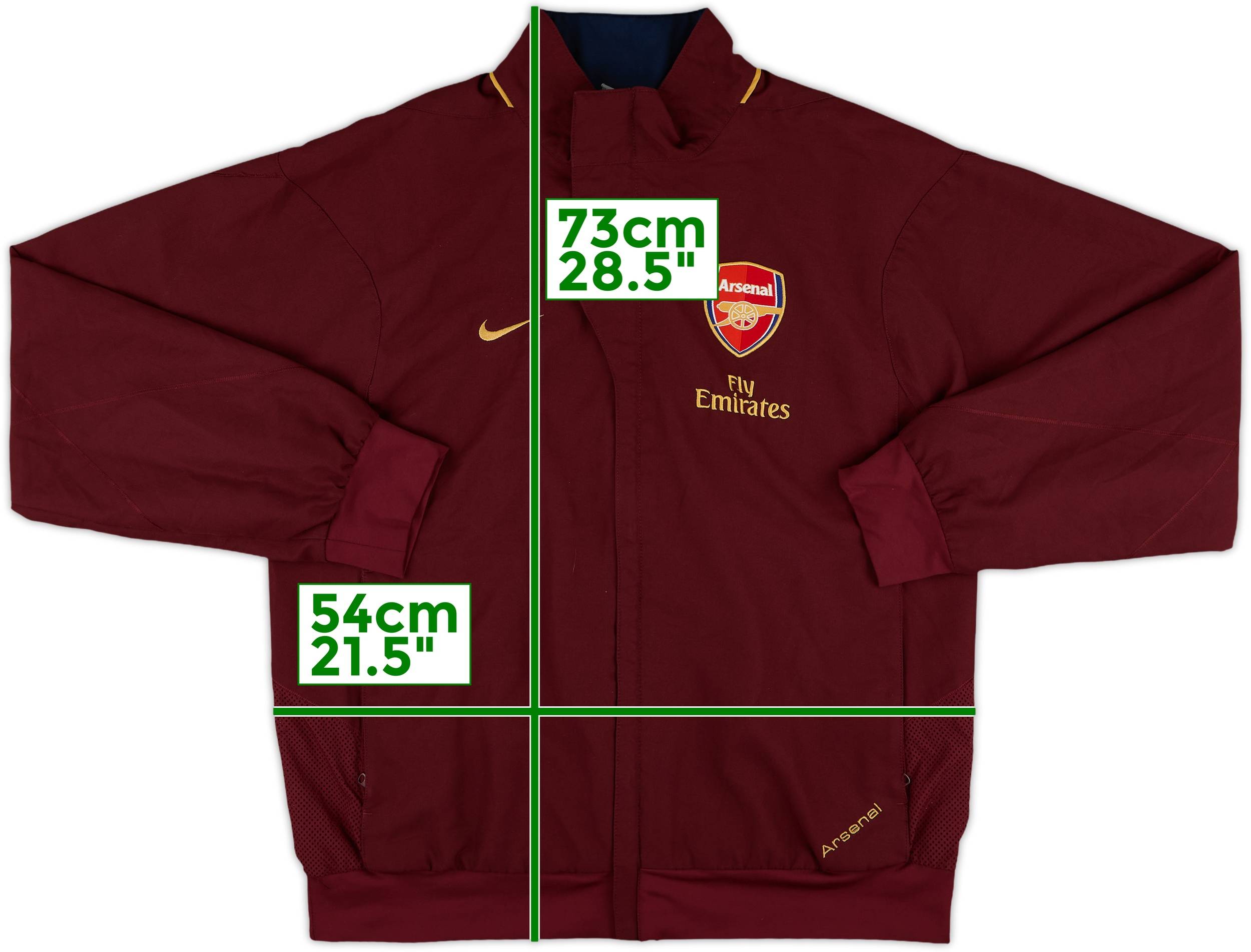 2007-08 Arsenal Nike Track Jacket - 9/10 - (M)