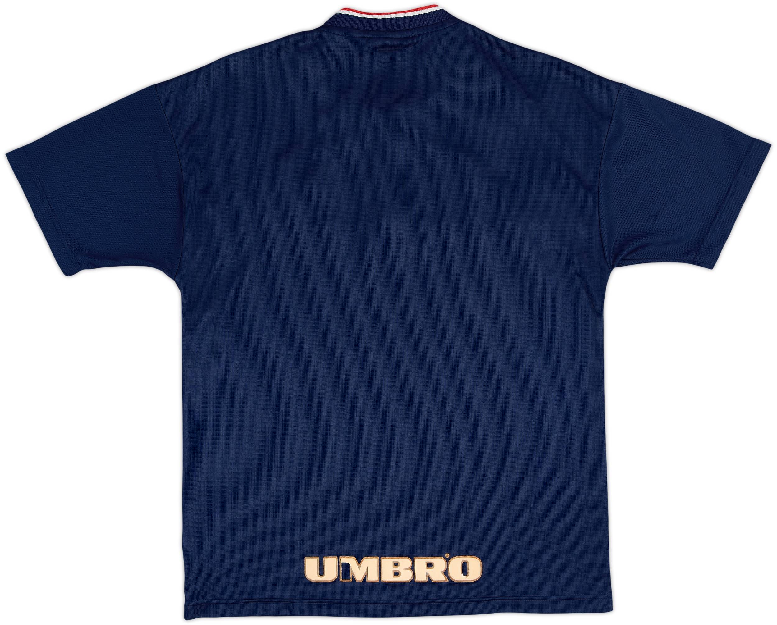 1998-00 England Umbro 1/4 Zip Polo Shirt - 7/10 - (M)
