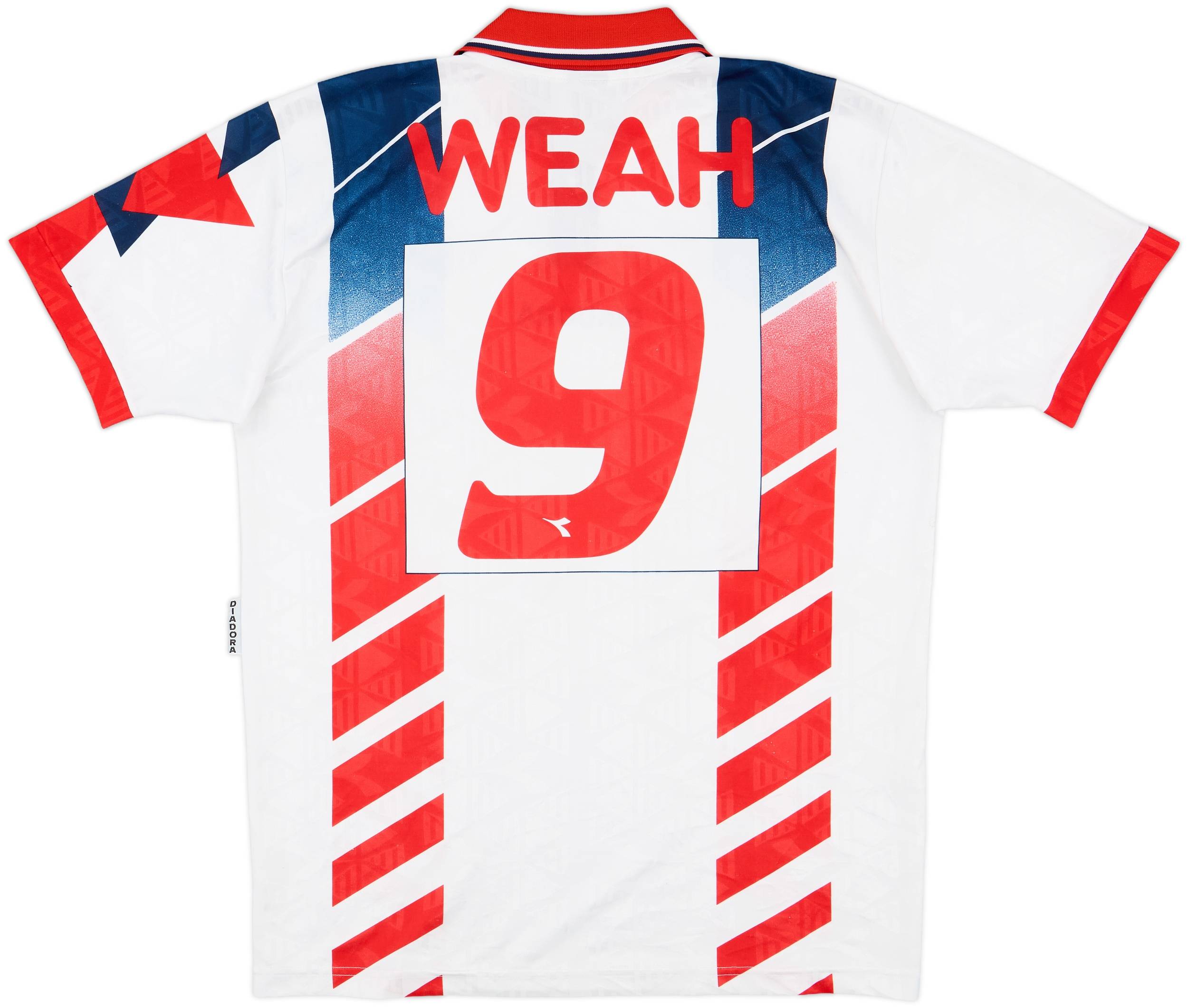 1995-96 Liberia Away Shirt Weah #9 - 9/10 - (XL)
