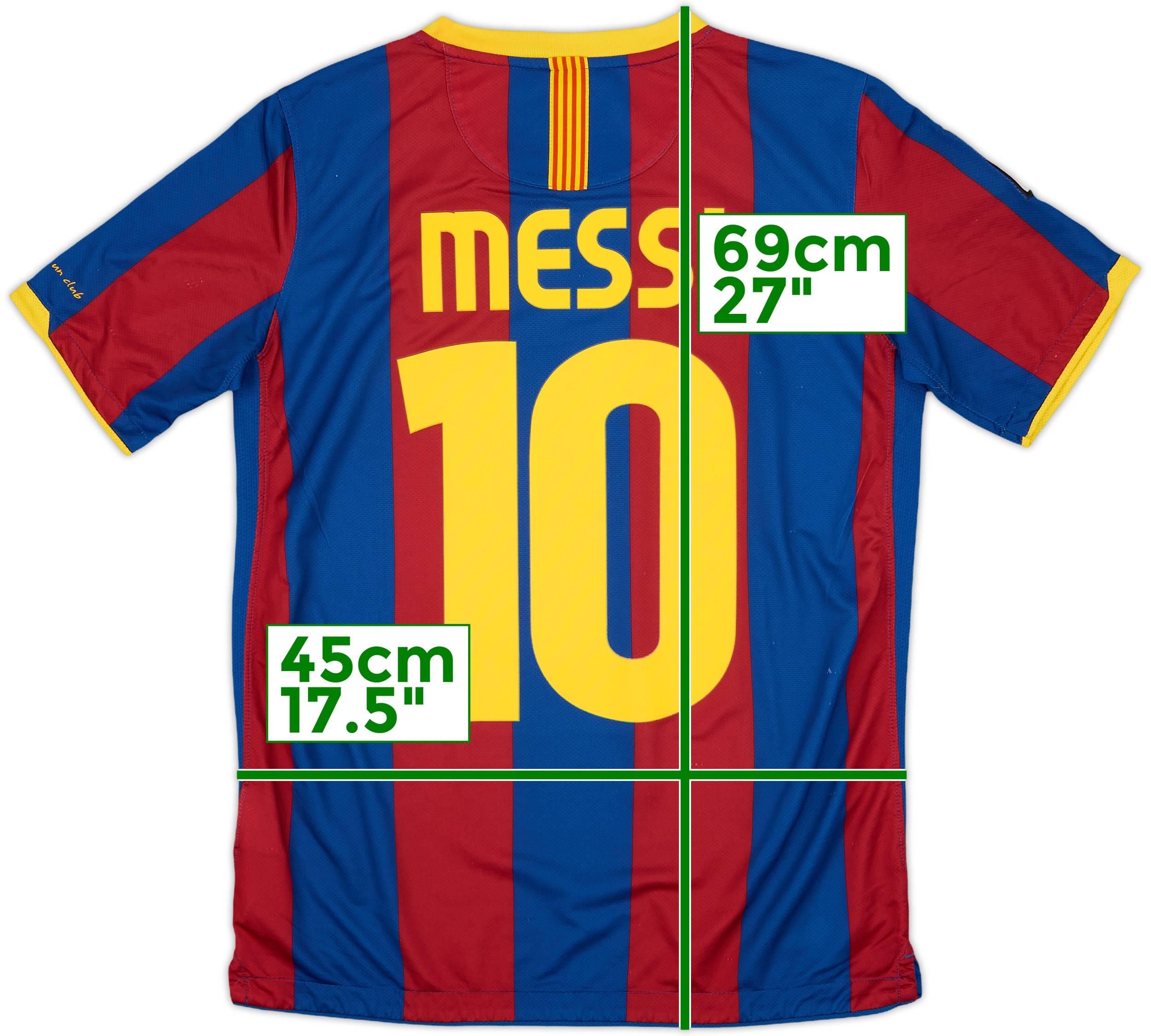 2010-11 Barcelona Home Shirt Messi #10 - 7/10 - (XL.Boys)