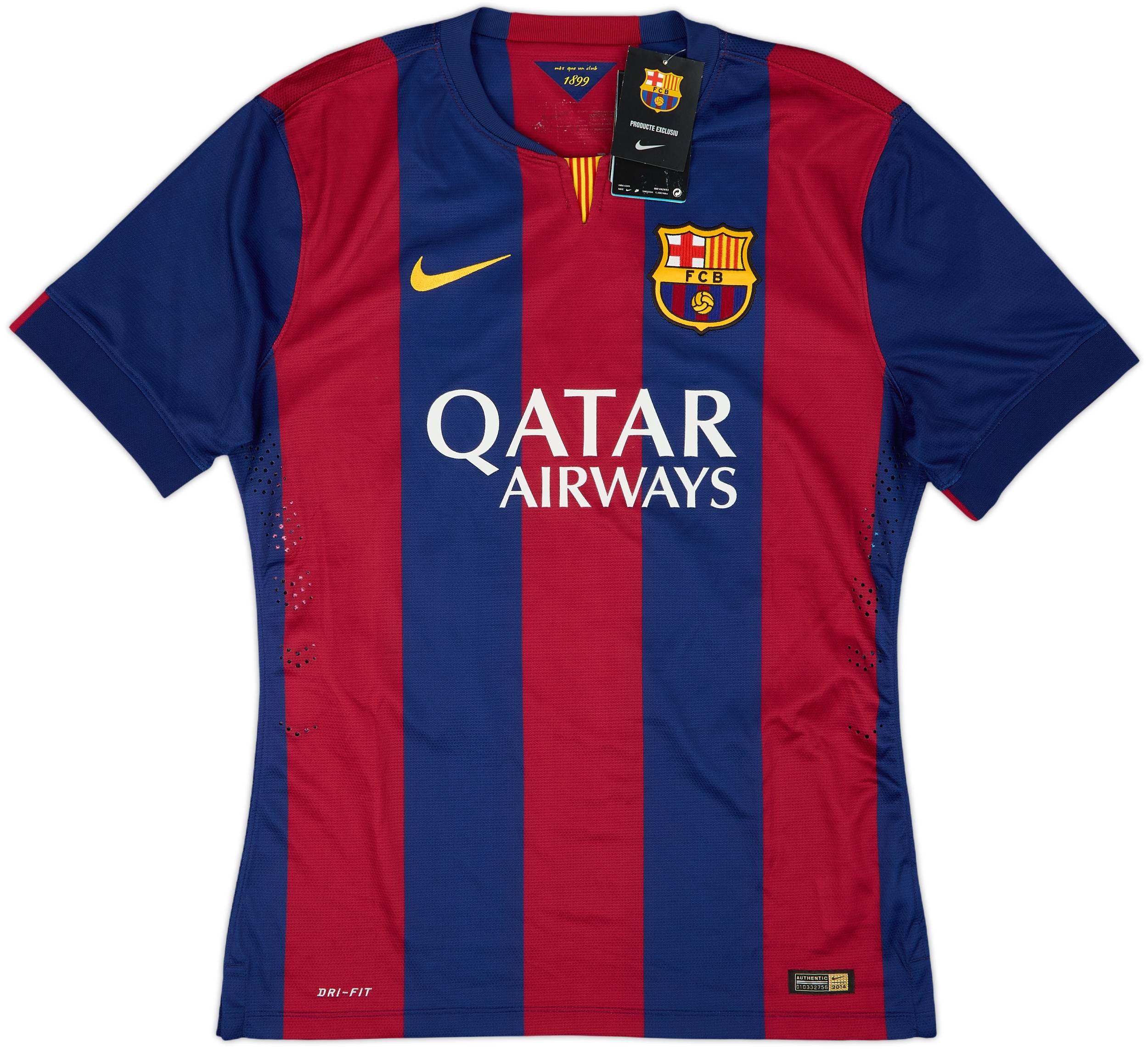 2014-15 Barcelona Authentic Home Shirt Neymar Jr #11 (L)