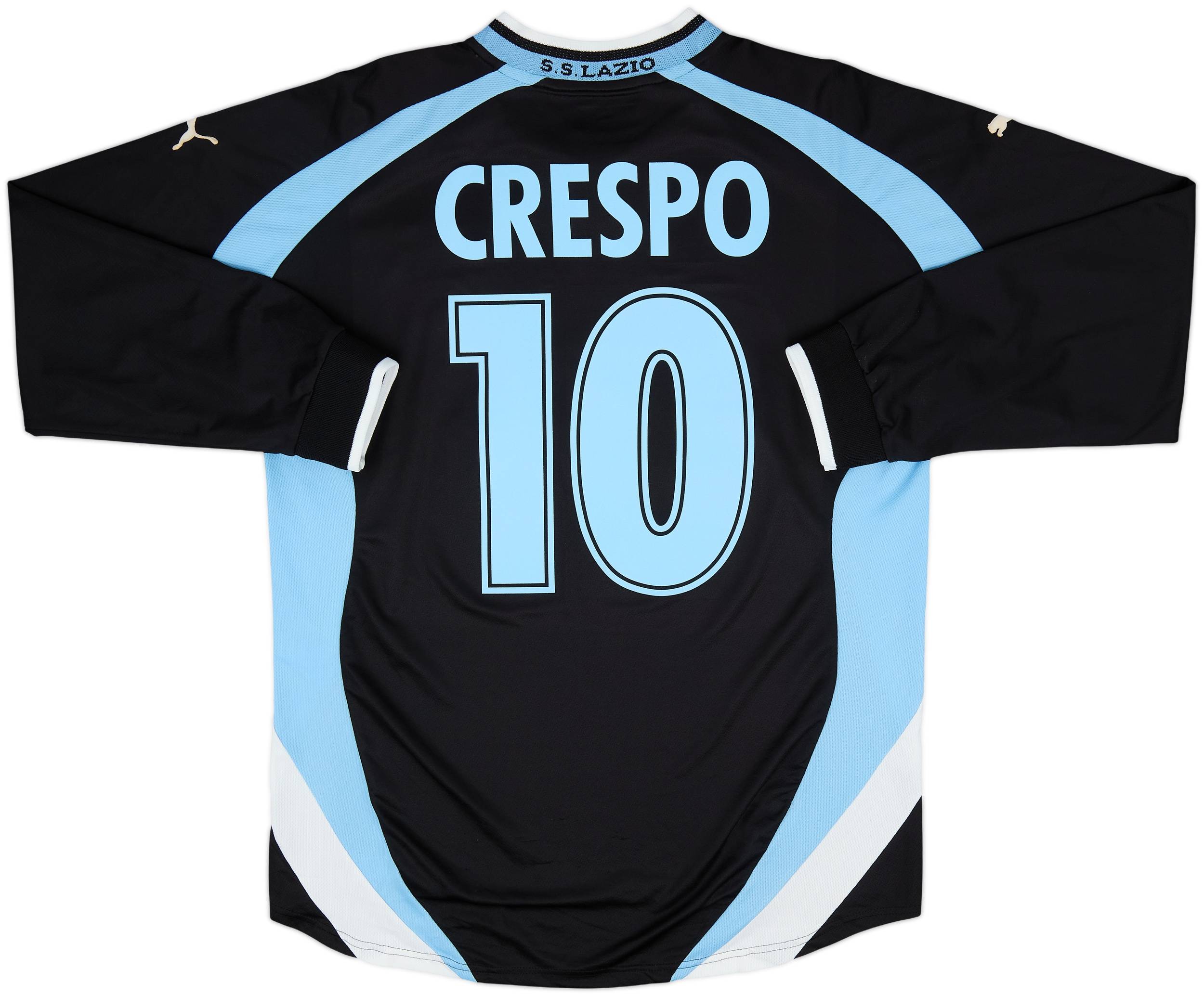 2000-01 Lazio Away L/S Shirt Crespo #10 - 8/10 - (XL)