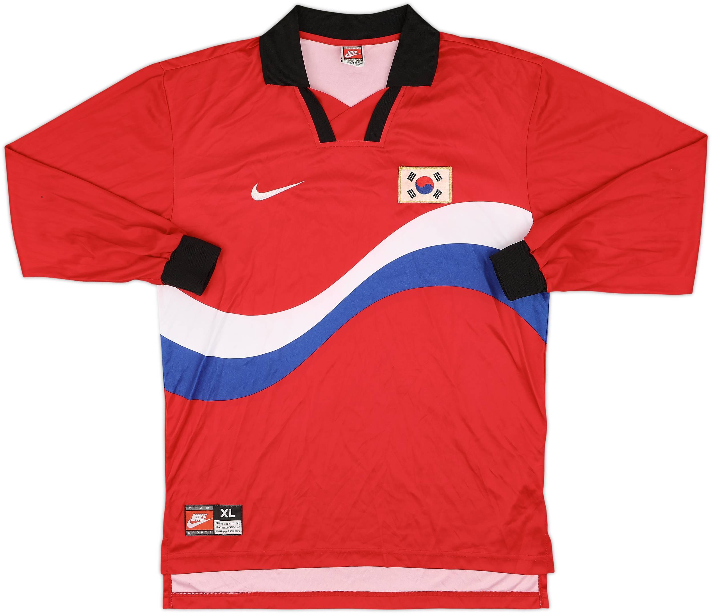 NIKE ナイキ社製 1998年 韓国代表ユニフォーム 1998 World Cup Korea Nike Long Sleeve Authentic Kit Shirt Soccer