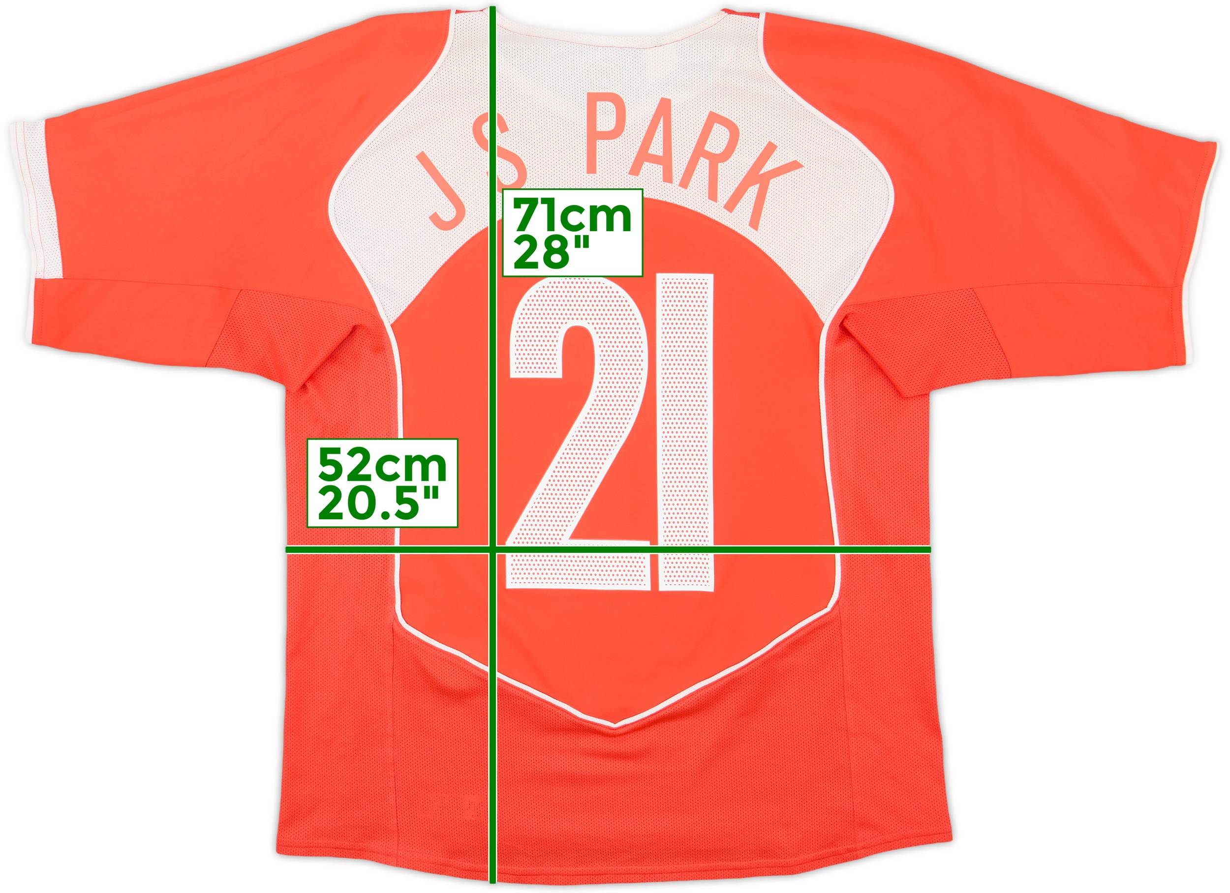 2004-06 South Korea Home Shirt J.S.Park #21 - 7/10 - (L)