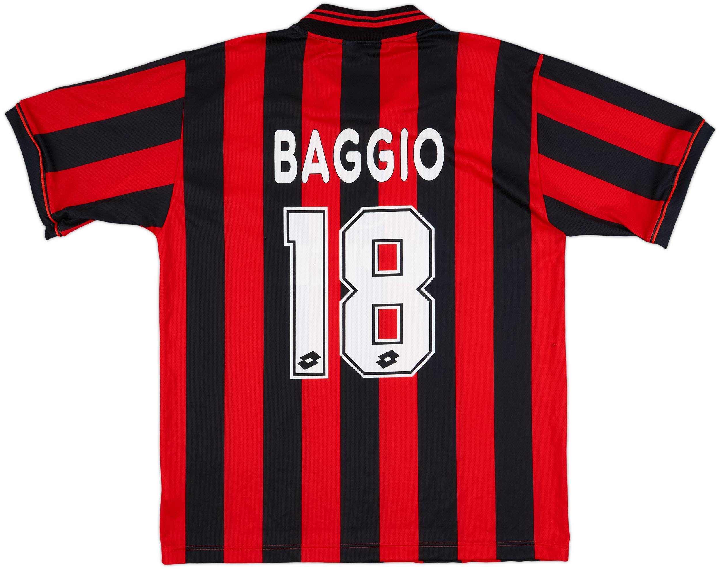 ウェア AC MILAN #18 BAGGIO 1996-97 AC Milan Graphic Shirt R.Baggio #18 - 8/10 - (S)
