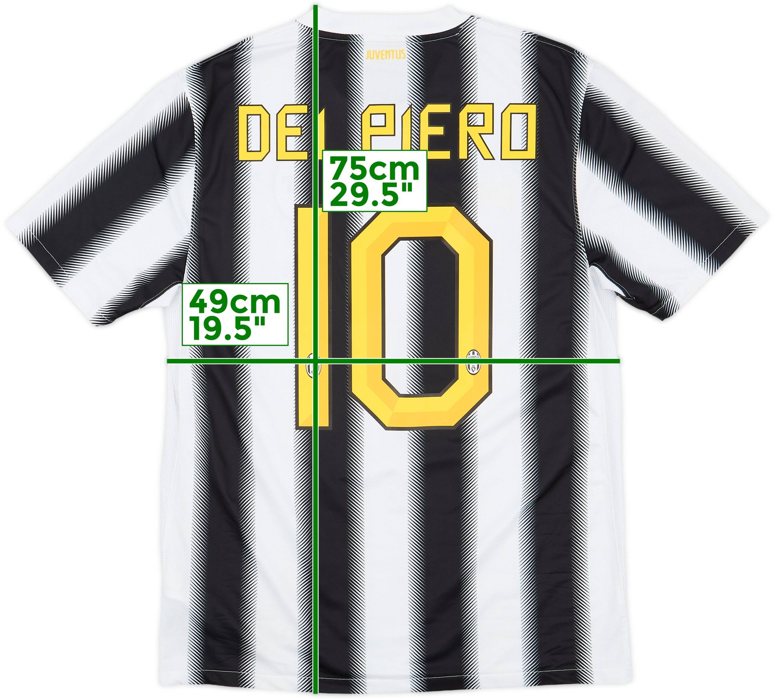 ユベントス DEL PIERO 10 シャツ Mサイズ 2011-12 Juventus Home Shirt Del Piero #10 - 8/10 - (M)