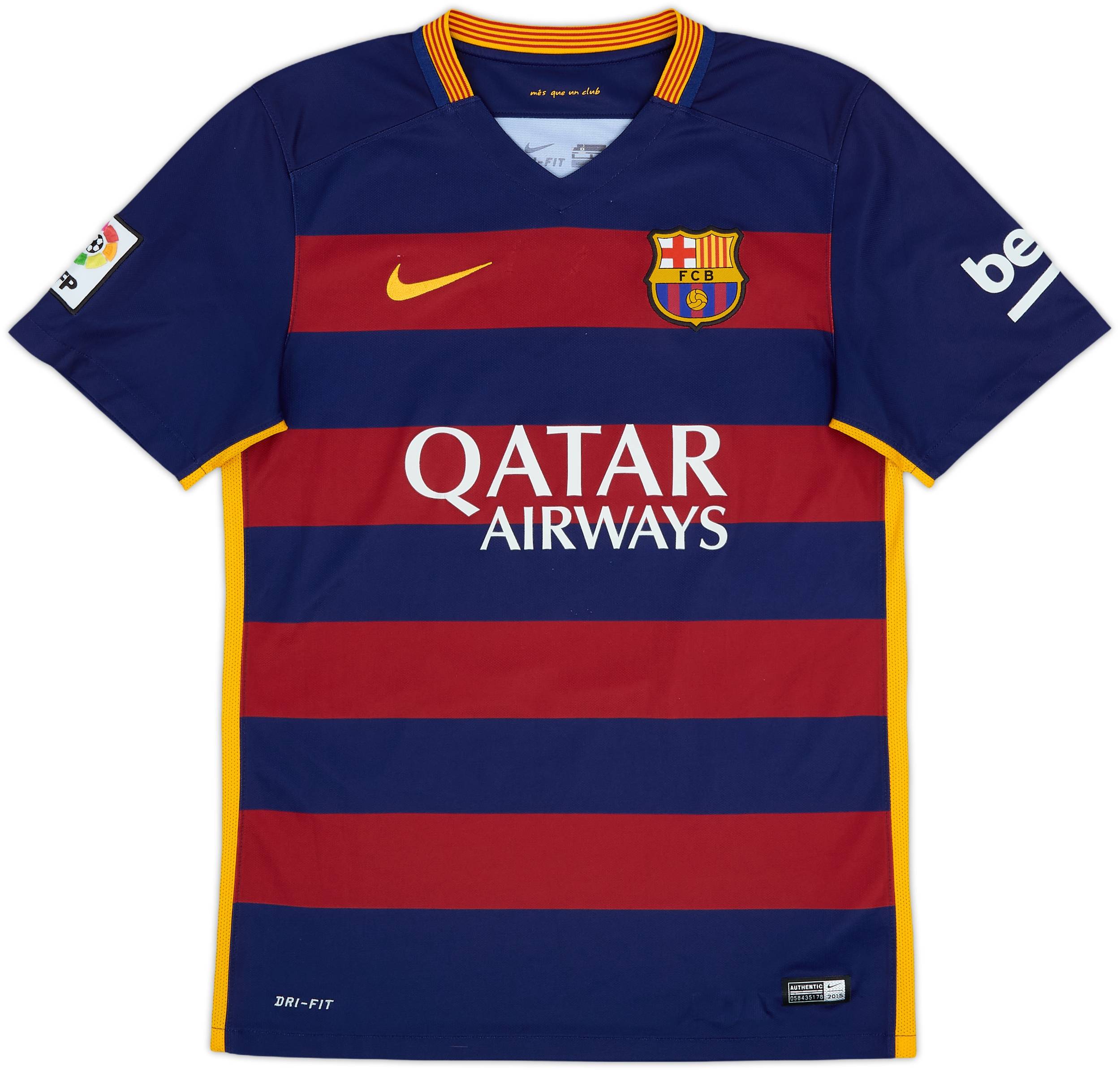 FC Barcelona NEYMAR JR 11番 2015-16 新品未使用 2015-16 Barcelona Home Shirt Neymar Jr #11 - 8/10 - (S)