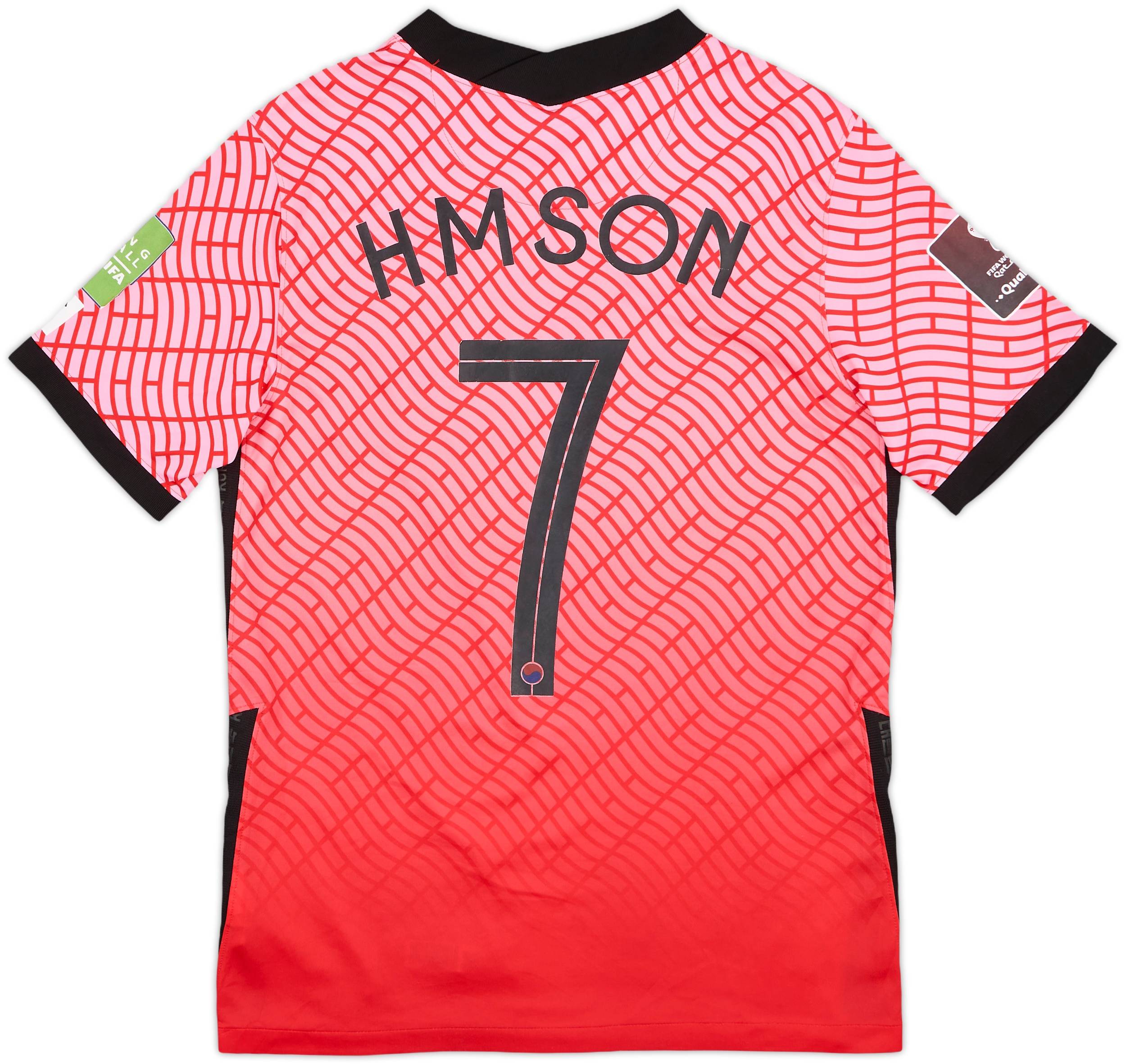 2020-21 South Korea Home Shirt H M Son #7 - 7/10 - (M)