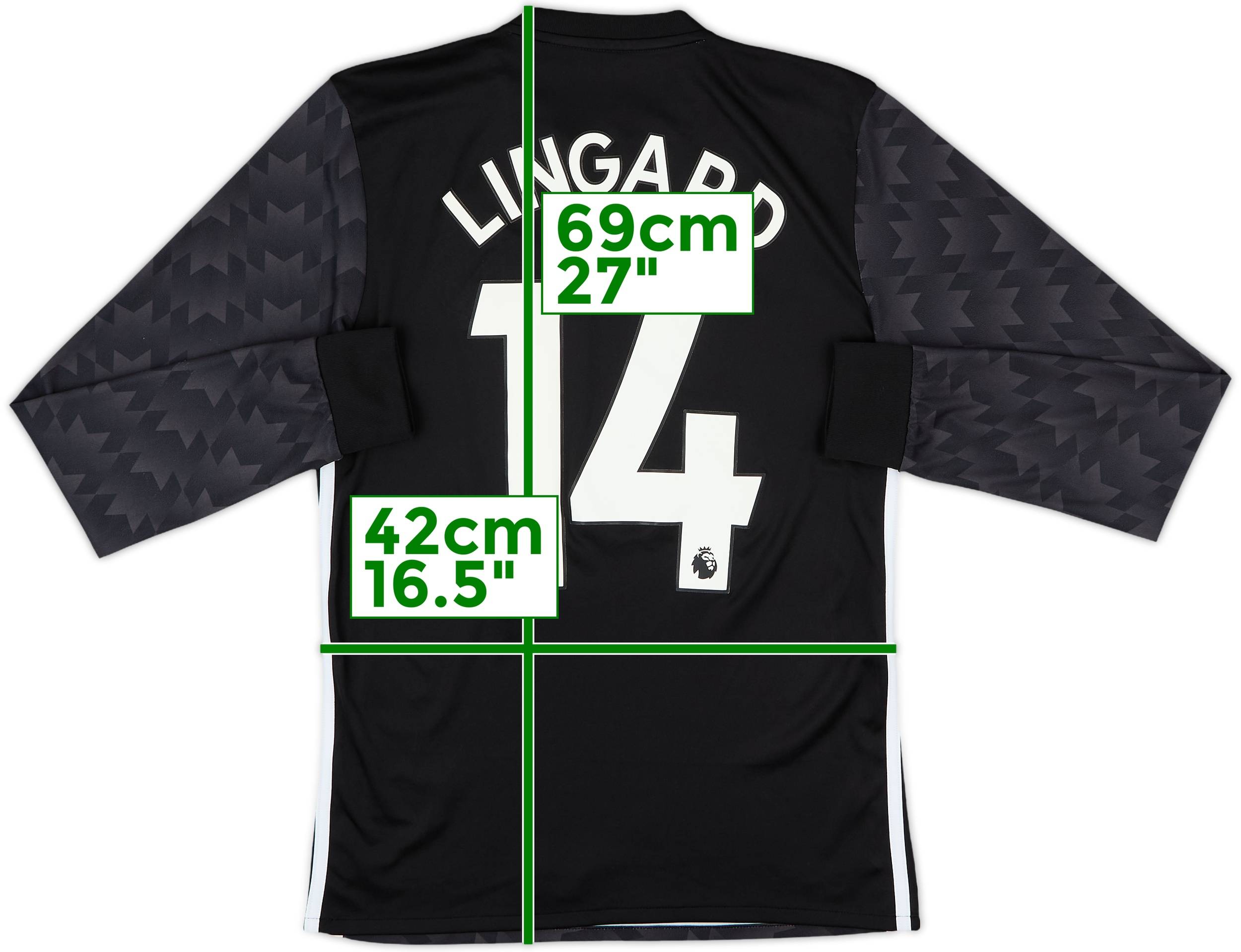 2017-18 Manchester United Away L/S Shirt Lingard #14 - 8/10 - (XS)