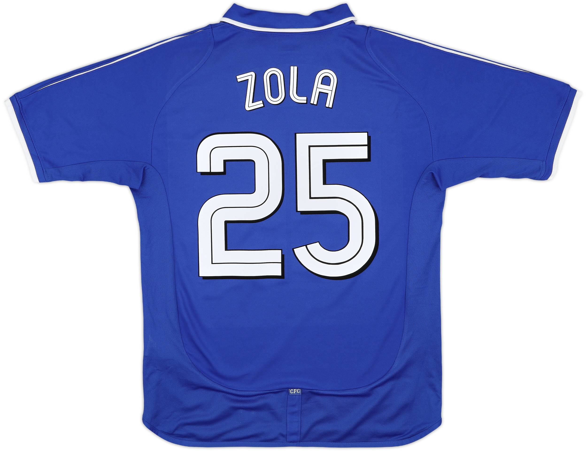 2001-03 Chelsea Home Shirt Zola #25 - 9/10 - (M)