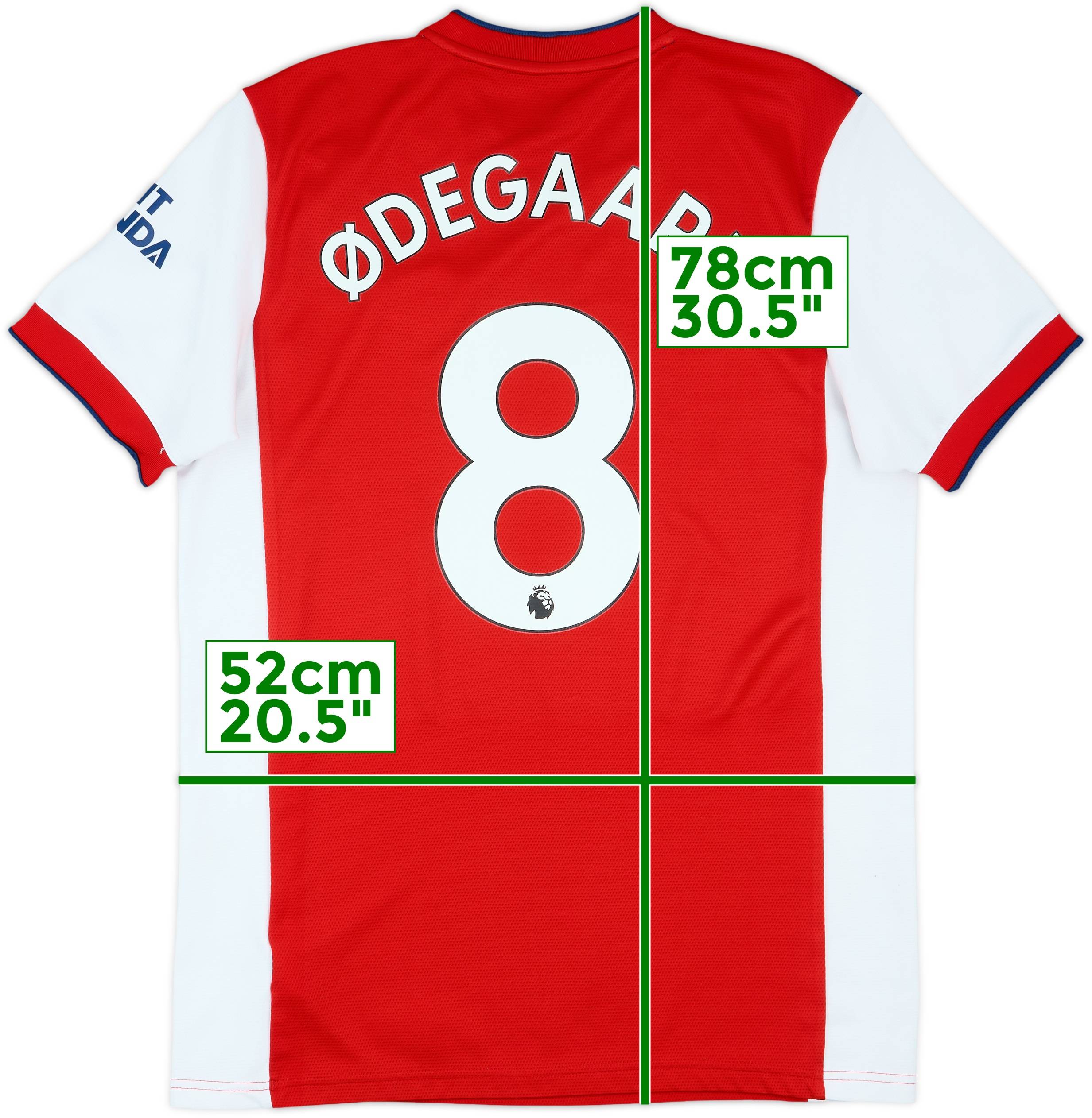 アーセナル ØDEGAARD 8番 シャツ MENS FC ARSENAL 2022/2023 MARTIN ODEGAARD #8 SOCCER FOOTBALL