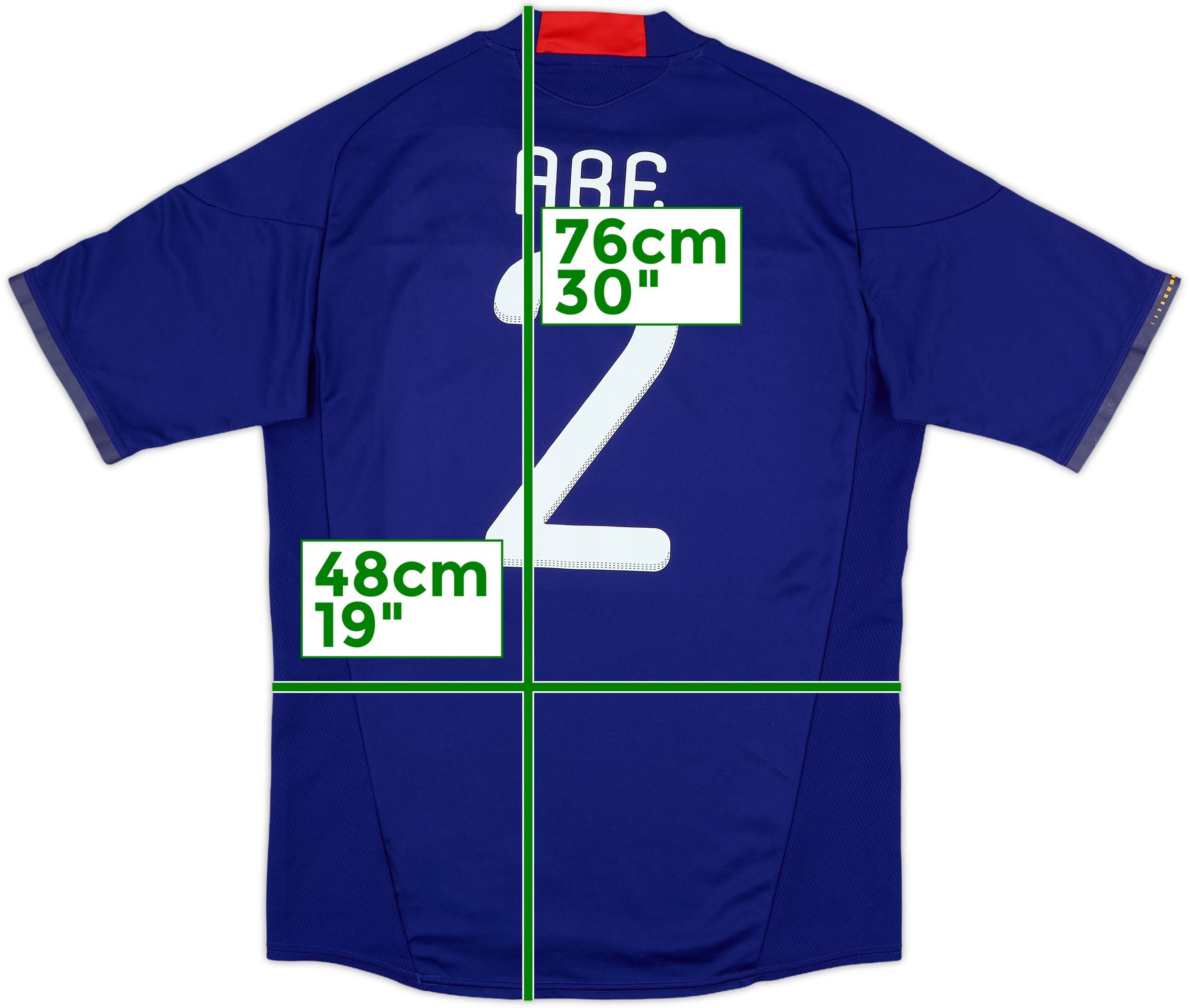 2010-12 Japan Home Shirt Abe #2 - 8/10 - (M)