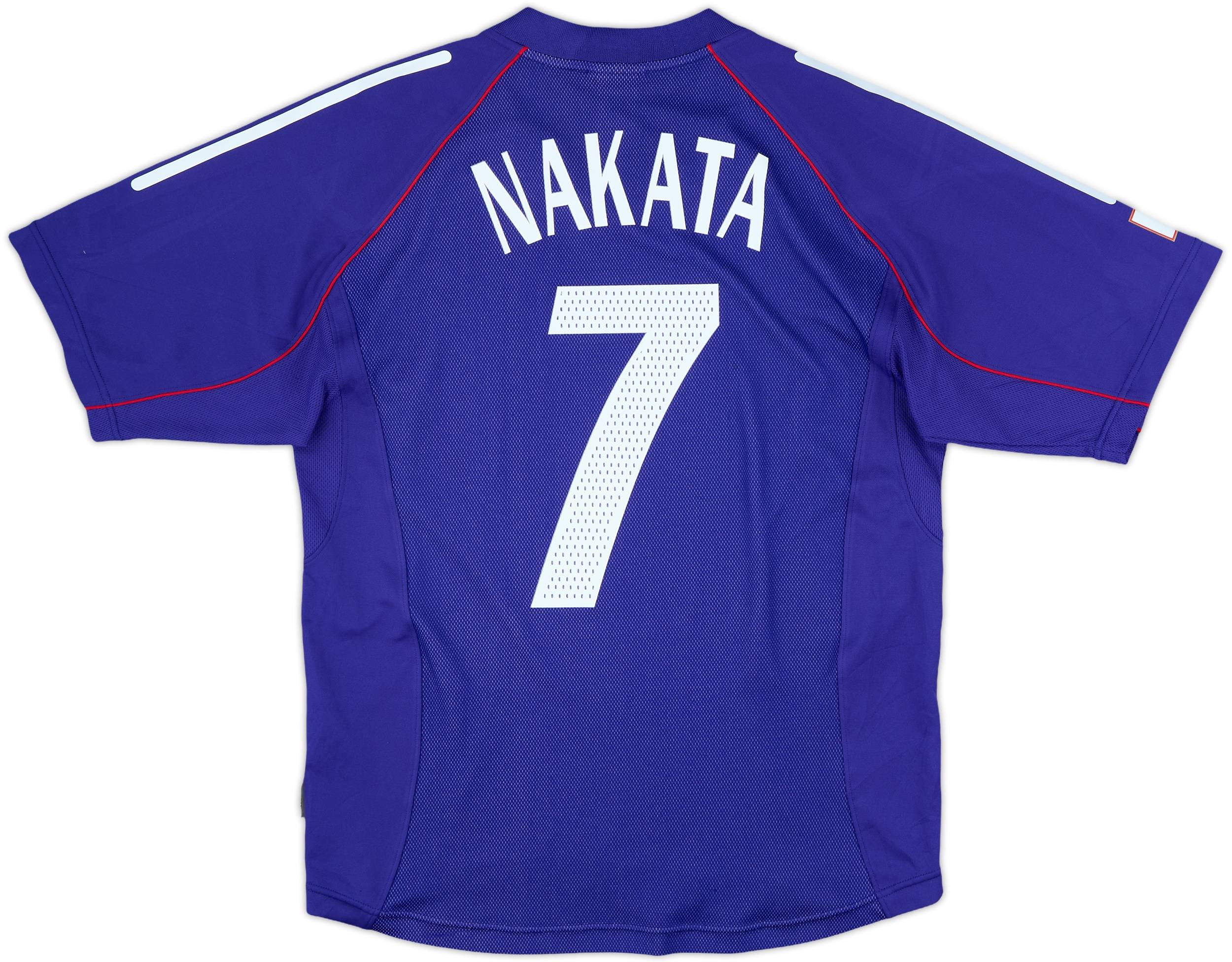 2002年adidas 日本代表 サッカーシャツ 7番NAKATA 2002-04 Japan Home Shirt Nakata #7 - 9/10 - (M)