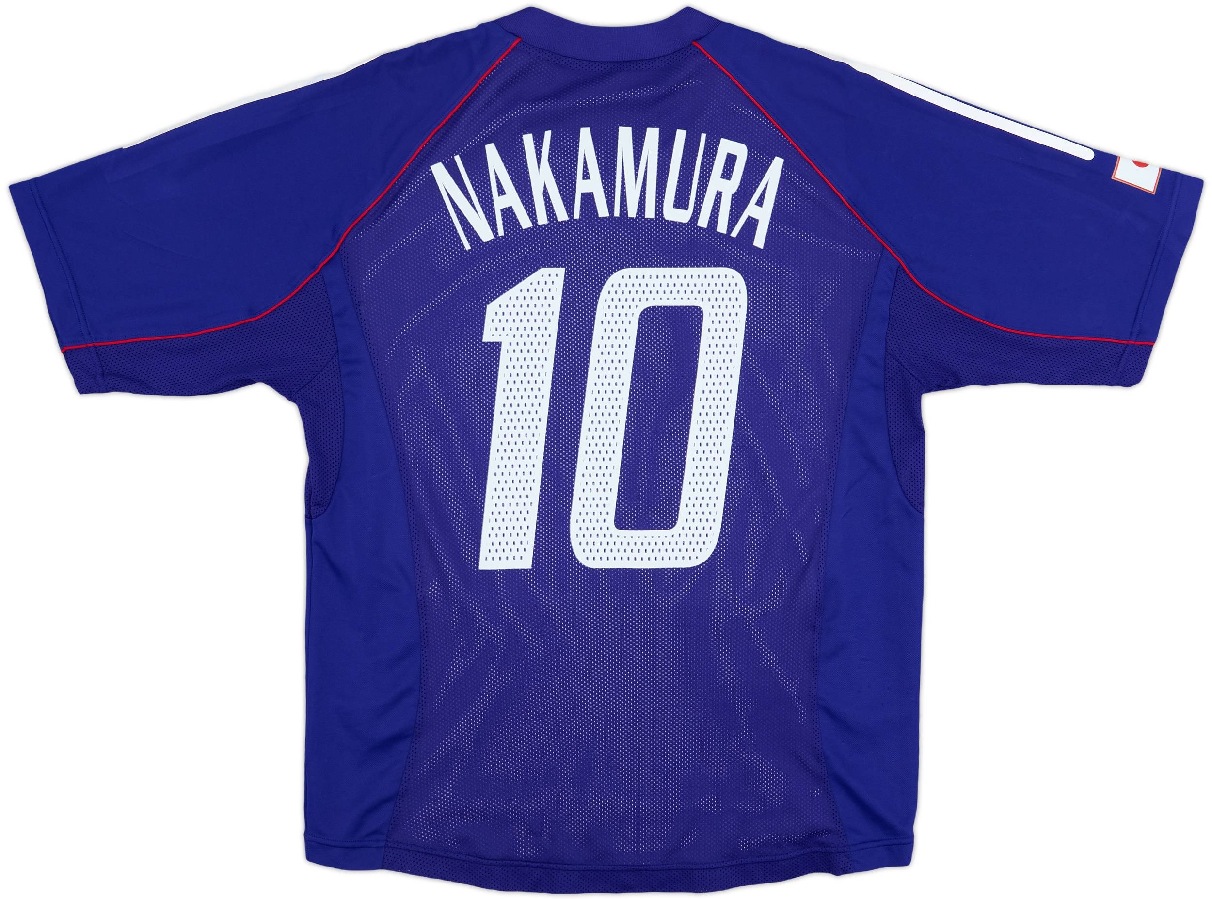 adidas サッカーシャツ NAKAMURA 10 2002-04 Japan Player Issue Home Shirt Nakamura #10 - 8/10 - (L)