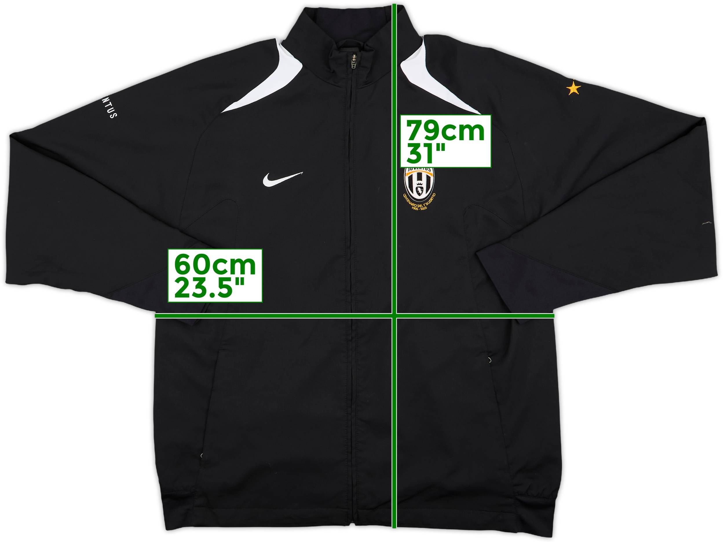 00s NIKE ユベントス Juventus ジャージ ブルゾン M 短丈 2005-06 Juventus Nike Centenary Track Jacket - 7/10 - (XL)