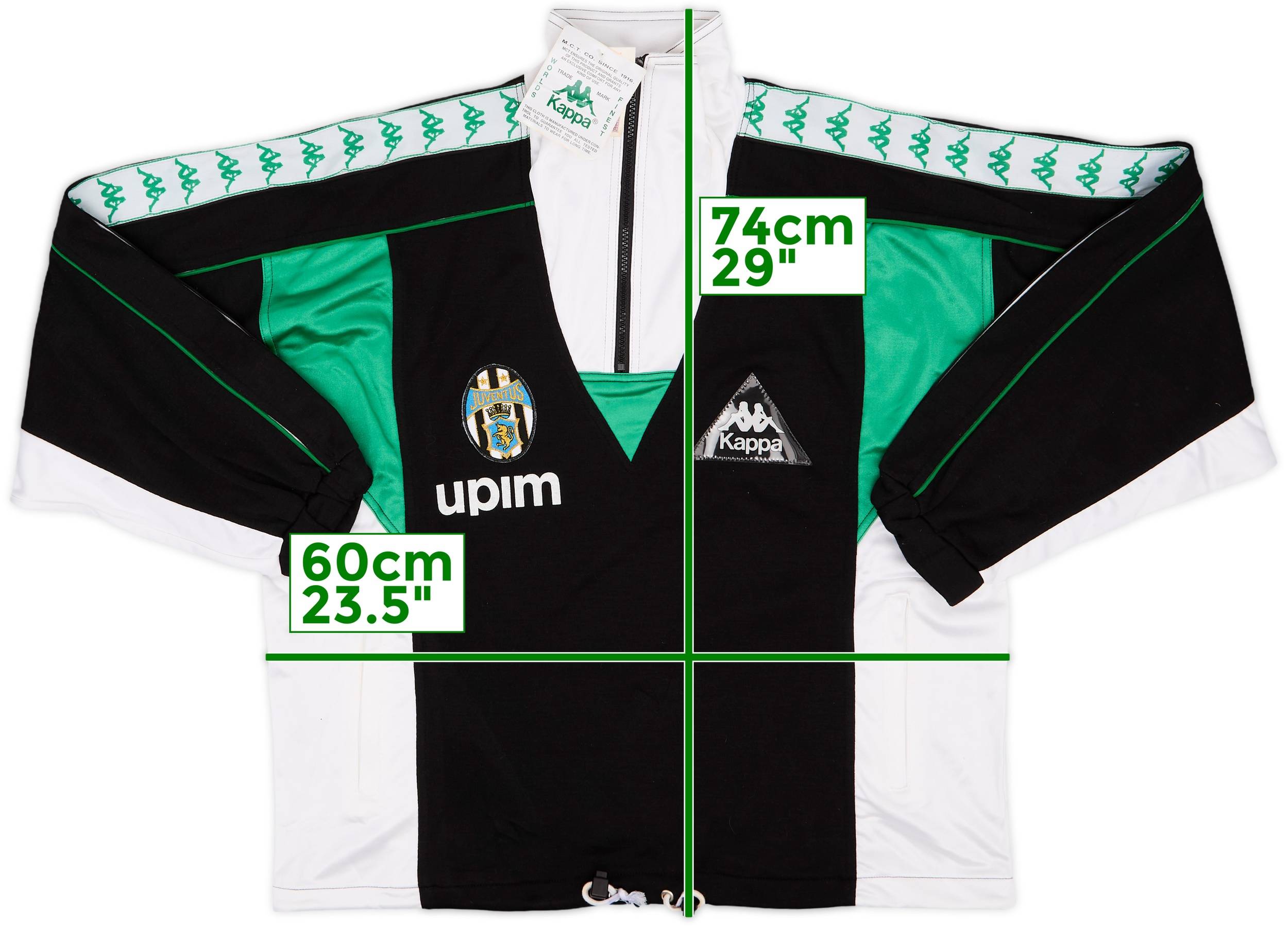 1990-91 90s Kappa Juventus トラックジャケット 1990-91 Juventus Kappa 1/4 Zip Track Jacket (M)