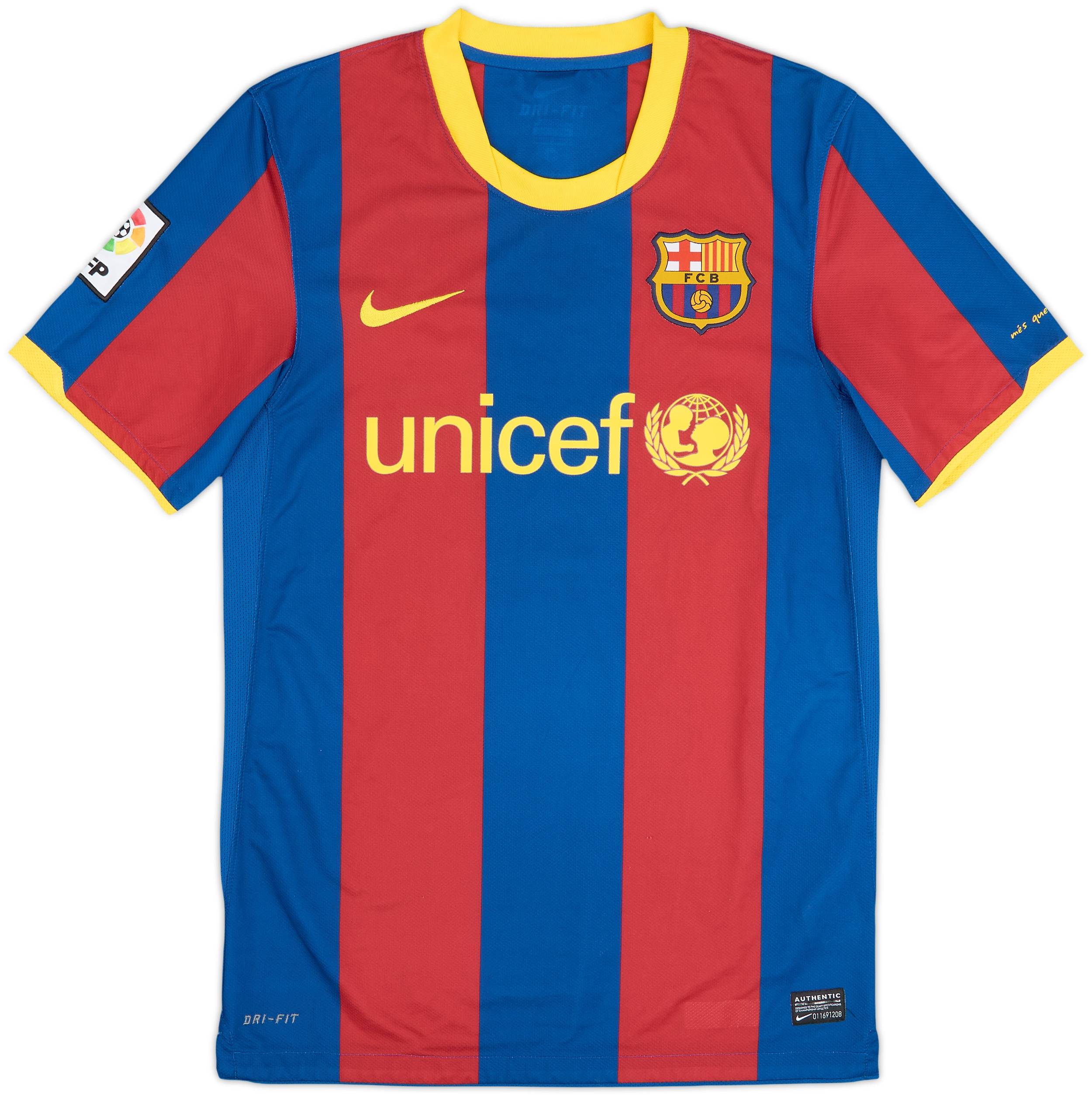 2010-11 Barcelona Home Shirt Messi #10 - 8/10 - (S)