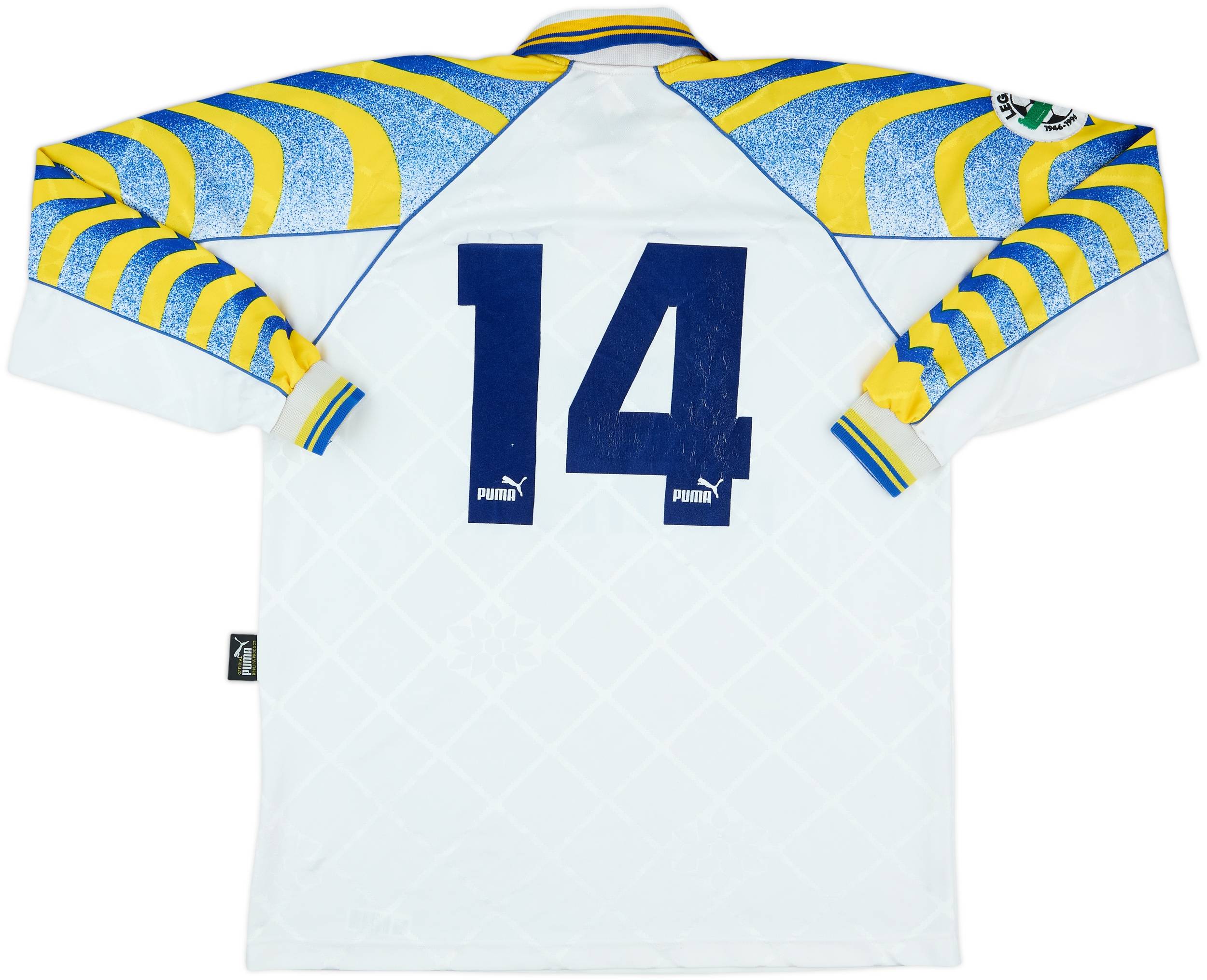 1996-97 Parma Match Issue Home L/S Shirt #14