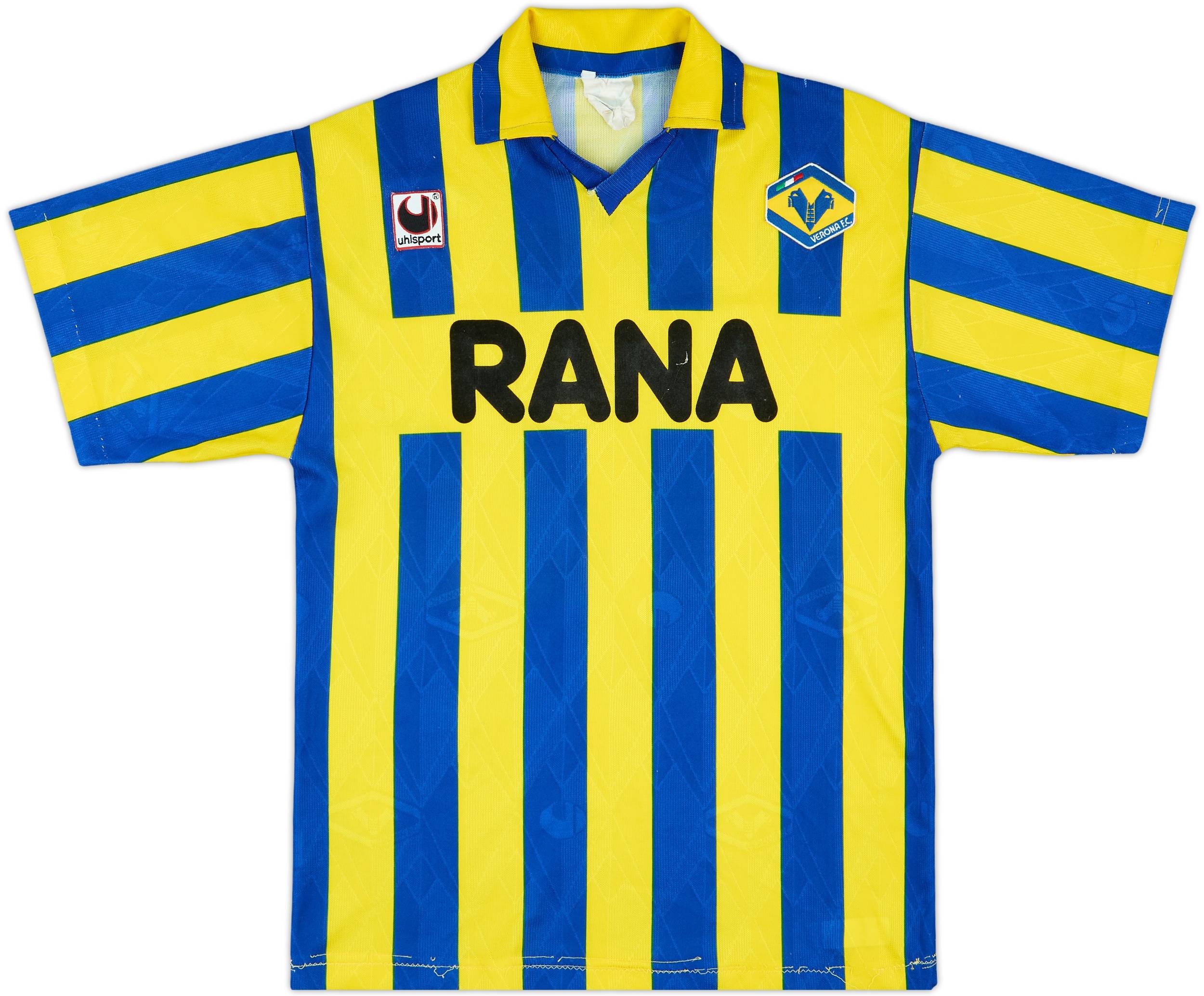 サッカーユニフォーム Verona W 1992-94 Hellas Verona Match Issue Home Shirt #5